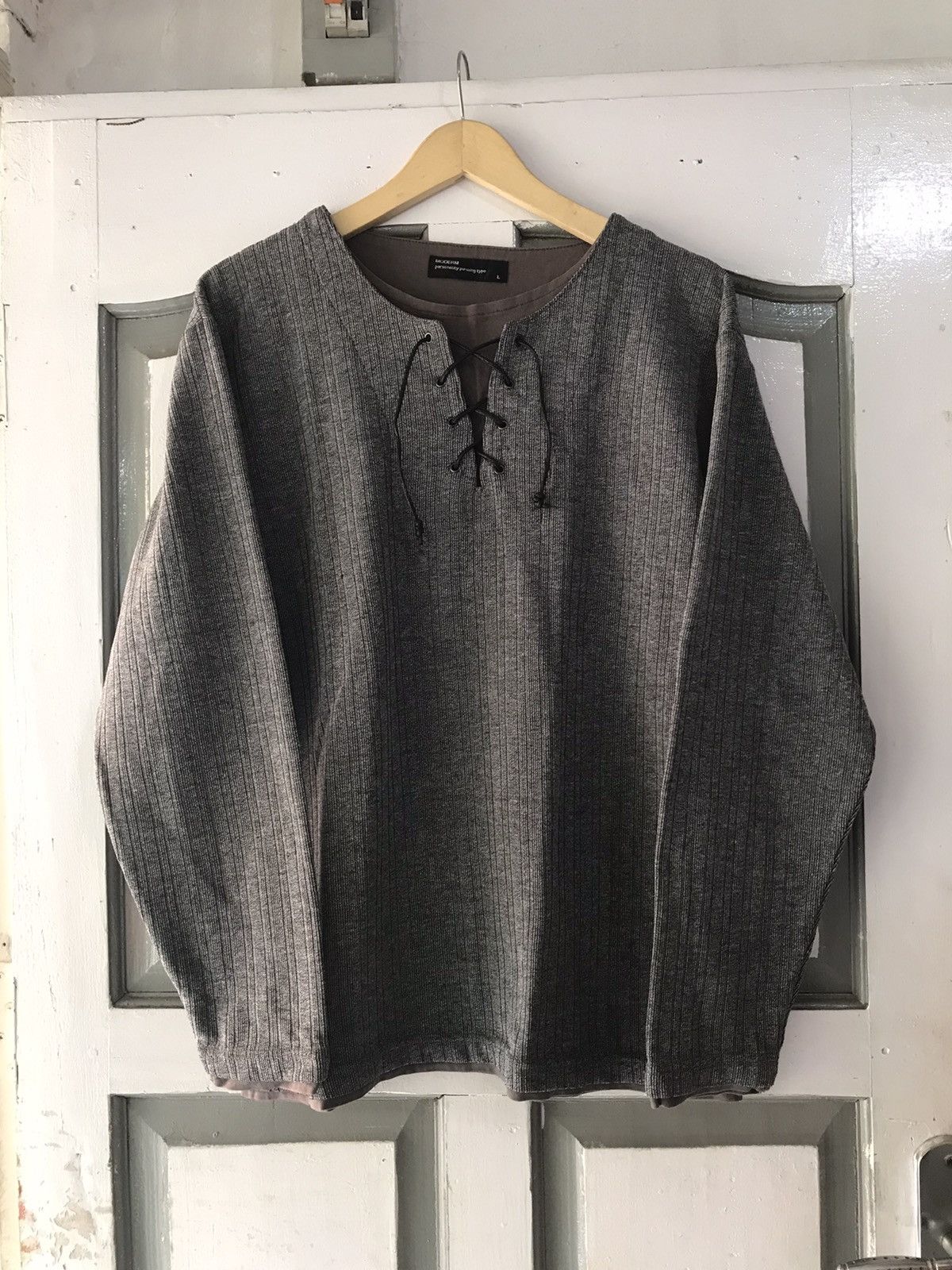 14th Addiction Y2K Moderm Laces Up Double Layer longsleeve Size US L / EU 52-54 / 3 - 1 Thumbnail