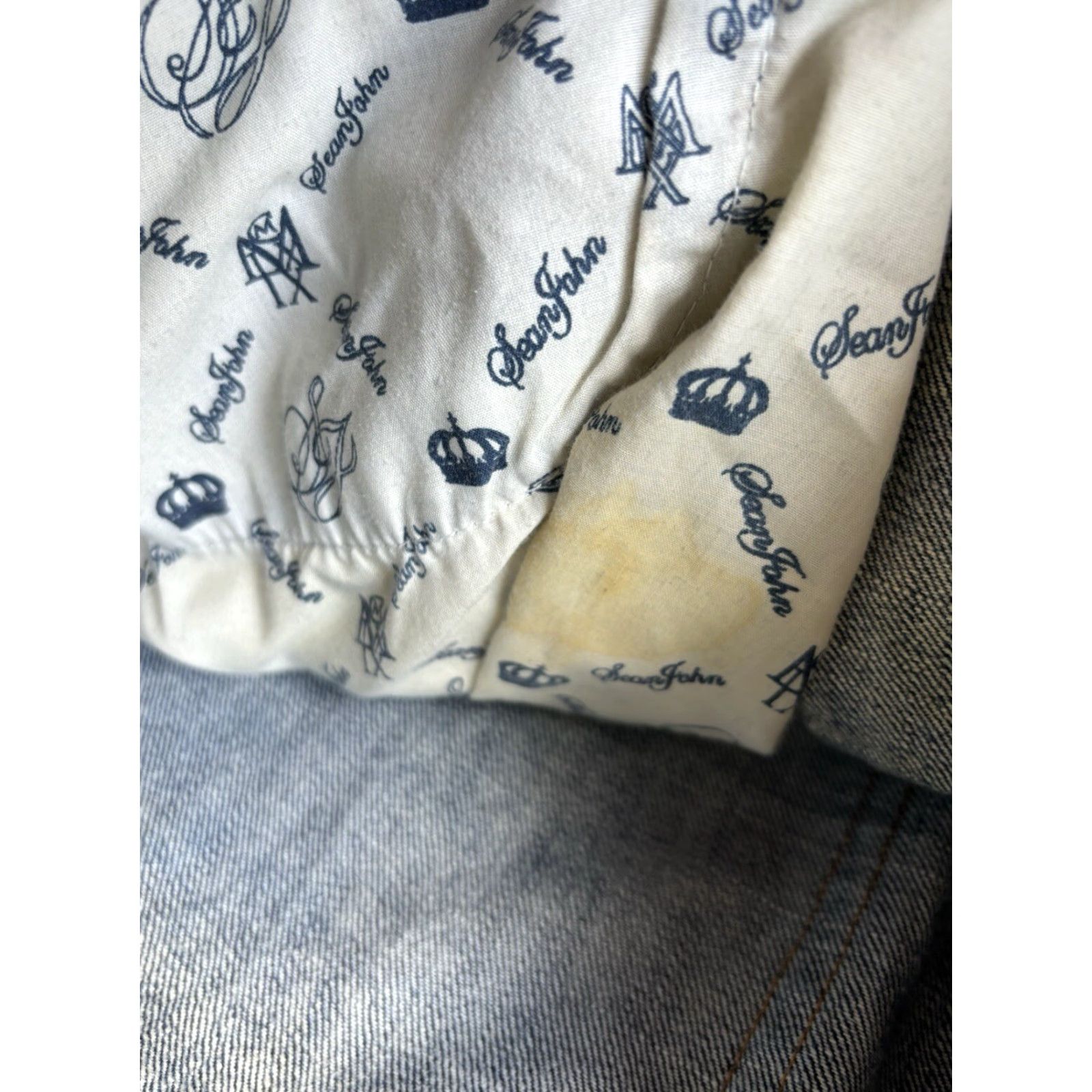Sean John VINTAGE Sean John Jeans 34x31 Denim Blue Embroidered Hip Hop City Streetwear Mens Jeans Size US 34 / EU 50 - 4 Thumbnail