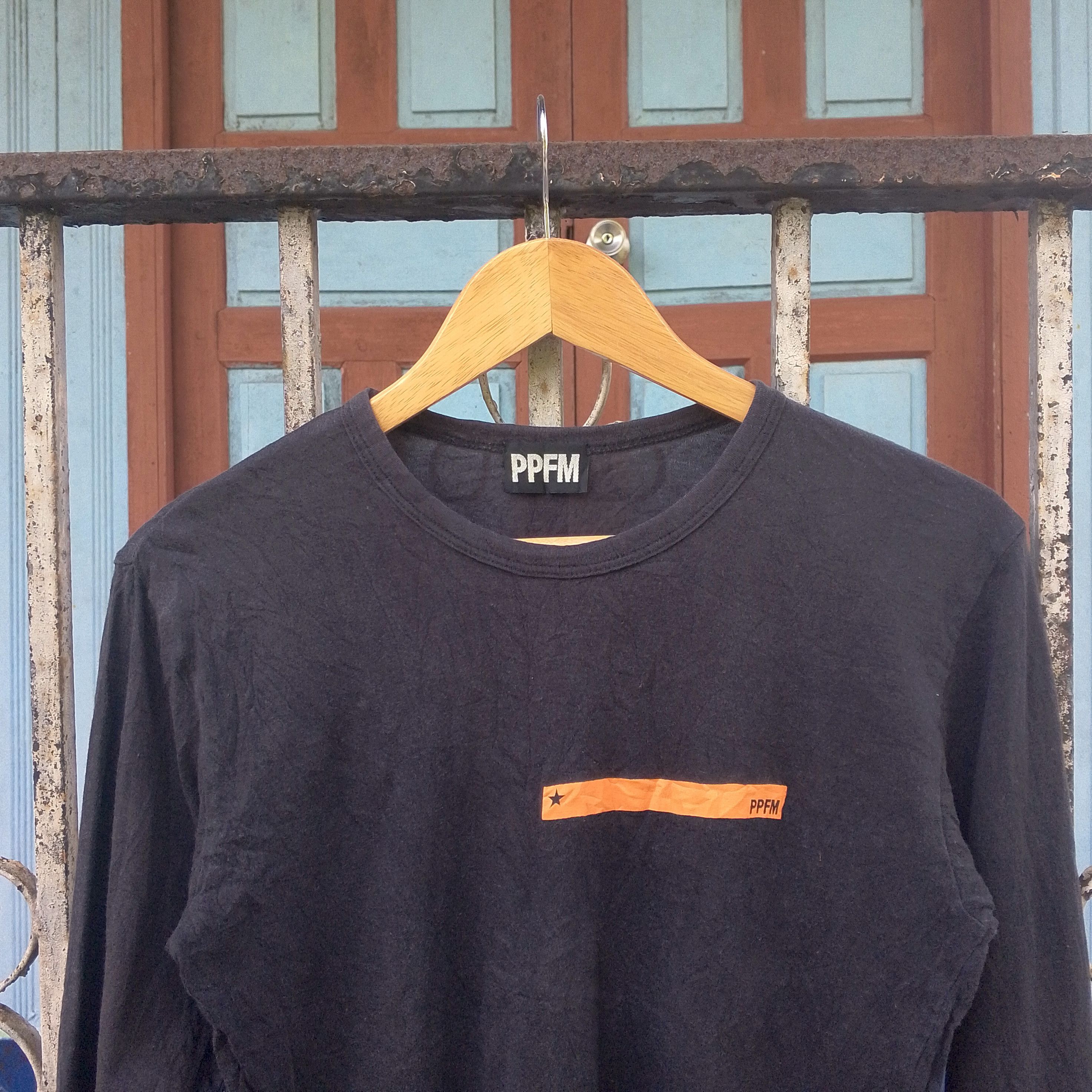 20471120 PPFM Simple Small Logo Long Sleeve Shirt Size S Size US S / EU 44-46 / 1 - 2 Thumbnail