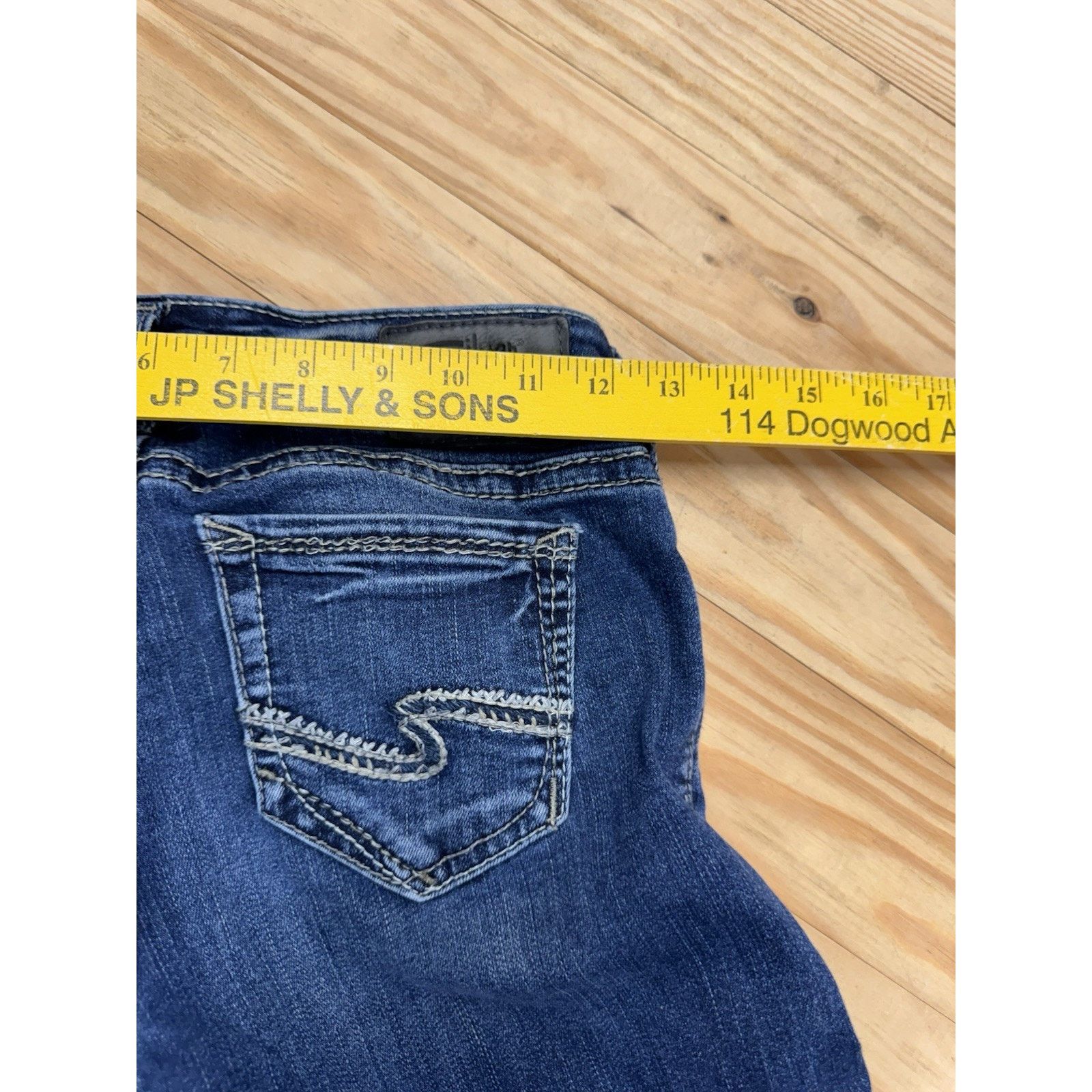 Silver Jeans Co. Silver Jeans Womens 25x29 Blue Denim Tuesday Slim Bootcut Size 25" / US 0 / IT 36 - 6 Thumbnail