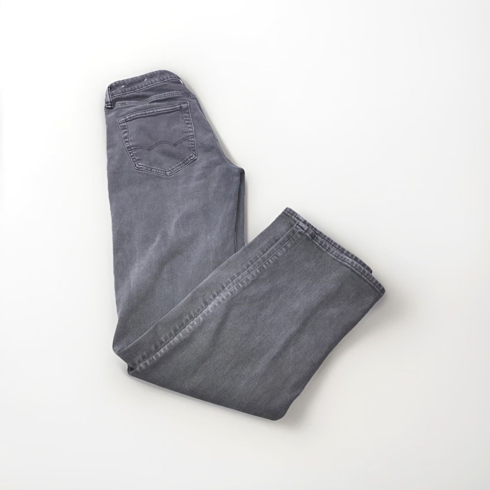 American Eagle Outfitters American Eagle Outfitters Jeans Mens 31x34 Easyflex Straight Gray Denim Cotton Blend Zip Closure Slim 90s 80s Punk Rock Grunge School Size US 31 - 3 Thumbnail