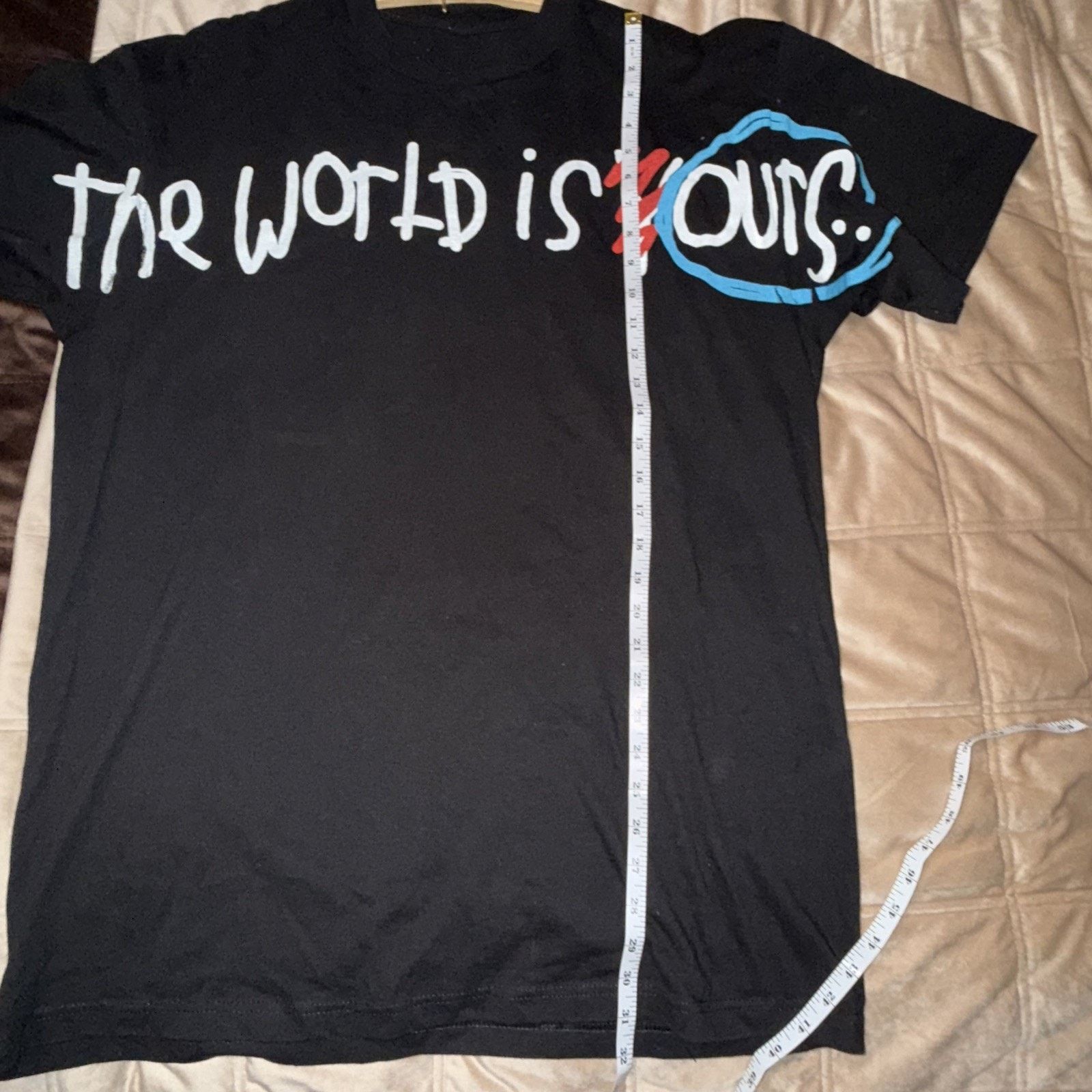 Other After School Special Size XL Black Tee The World Is Ours Size US XL / EU 56 / 4 - 7 Thumbnail