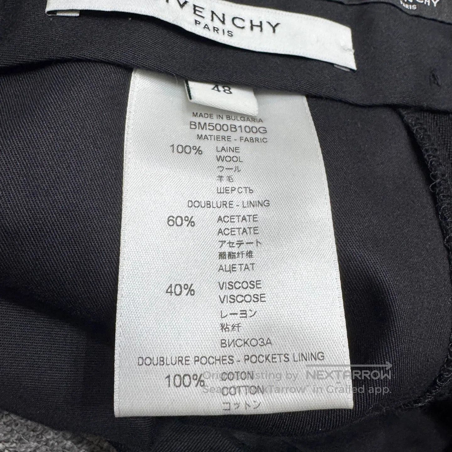 Givenchy Black Casual Pants with Side Button Detail Size 32. Size US 32 / EU 48 - 3 Thumbnail