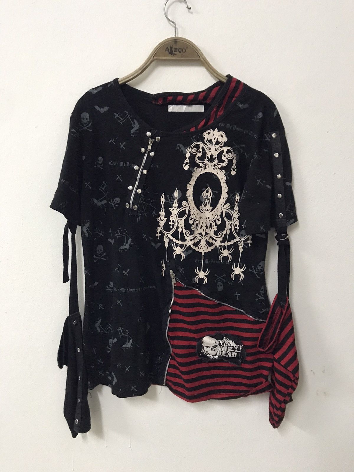 image of Seditionaries x Vintage Acdc Rag Punk Shirt in Black, Women's (Size Medium)