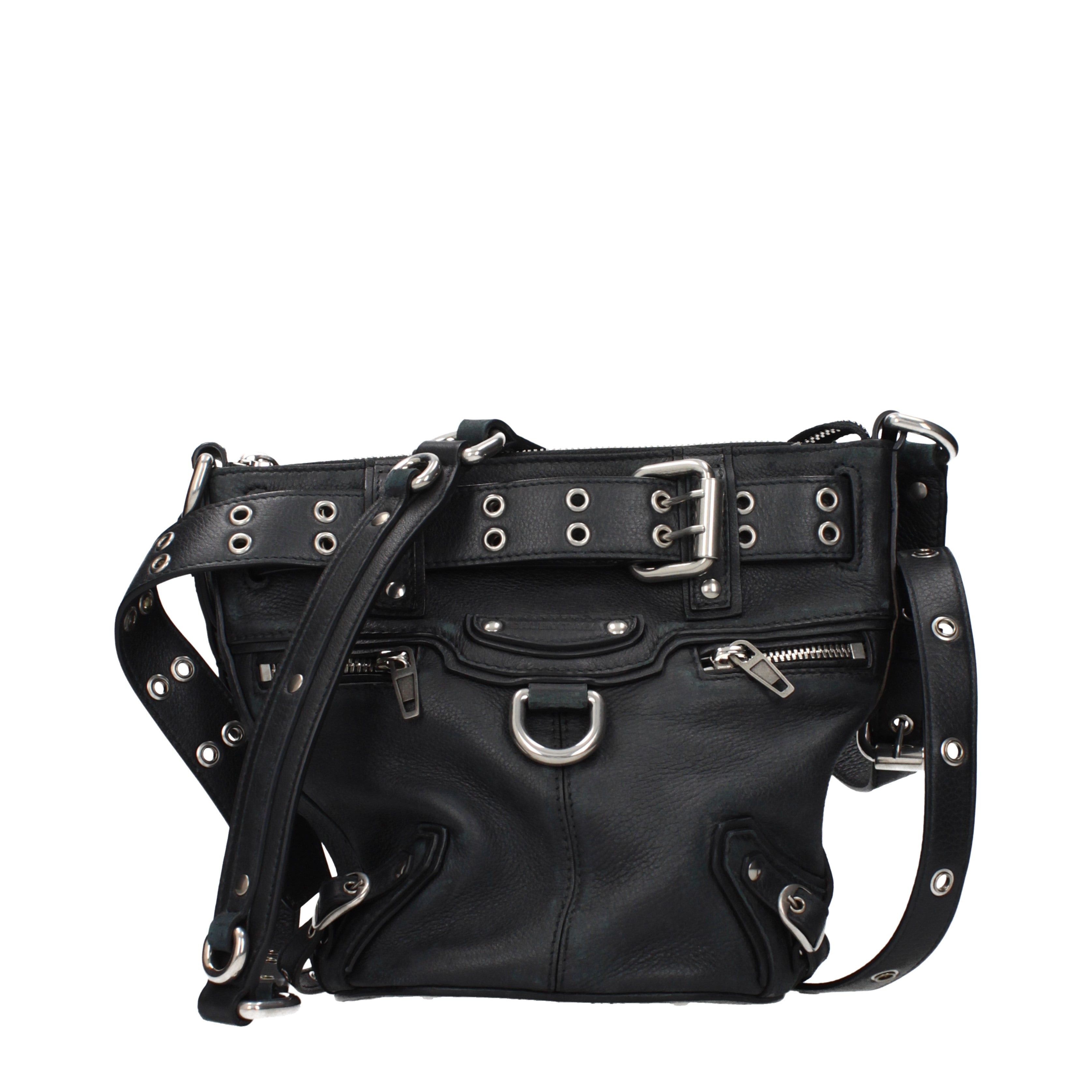 Balenciaga Balenciaga Crossbody Bags Women Leather Black Size ONE SIZE - 1 Thumbnail
