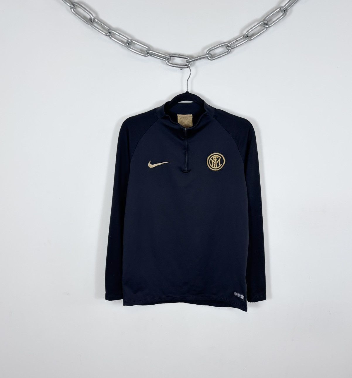 Nike Nike Inter Milan 2019 Men’s Training 1/4 Zip Sweat Jacket Size US M / EU 48-50 / 2 - 1 Thumbnail