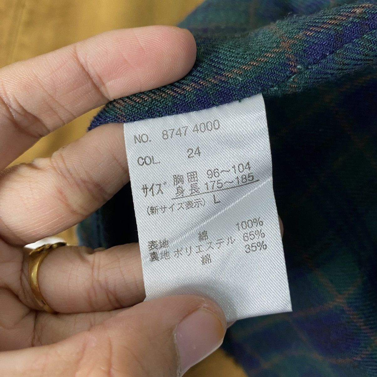 Vintage 📌Vintage Bomber Jacket Detroit Polo Club Blanket Tartan Size US L / EU 52-54 / 3 - 22 Thumbnail