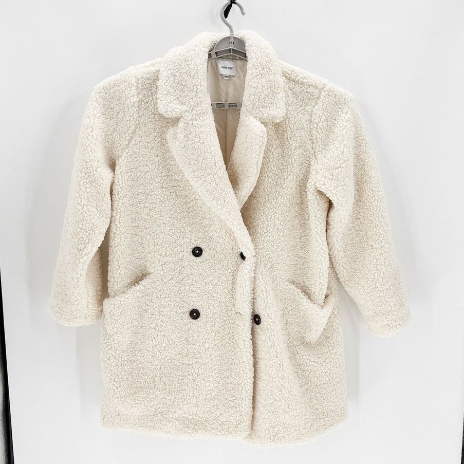 Nine West Nine West double-breasted teddy coat Daisy Dew 2XL pockets Size XXL / US 16-18 / IT 52-54 - 1 Thumbnail