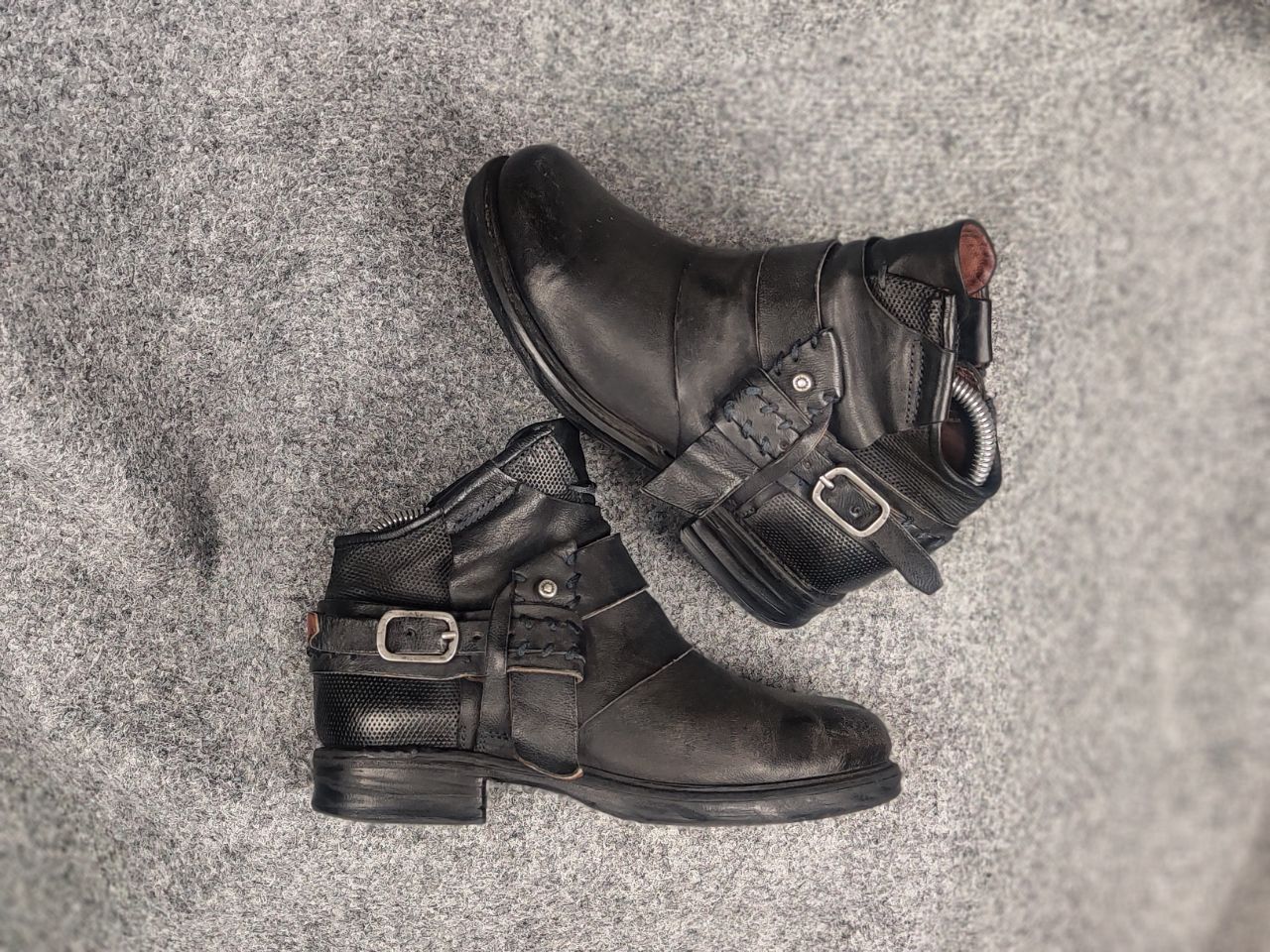 A.S.98 A.S.98 Vintage Durable Leather Zip buckles Ankle Boots Size US 6 / IT 36 - 1 Thumbnail