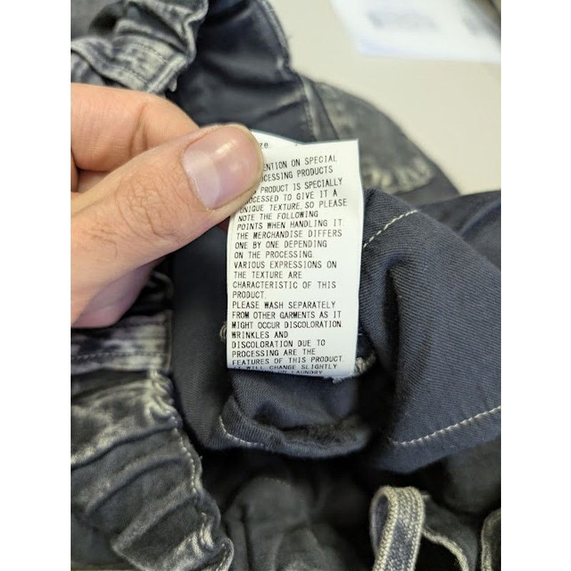 Maison MIHARA YASUHIRO o1rshd1 Repair Cargo Trousers Denim Pants in Black Size US 32 / EU 48 - 22 Thumbnail
