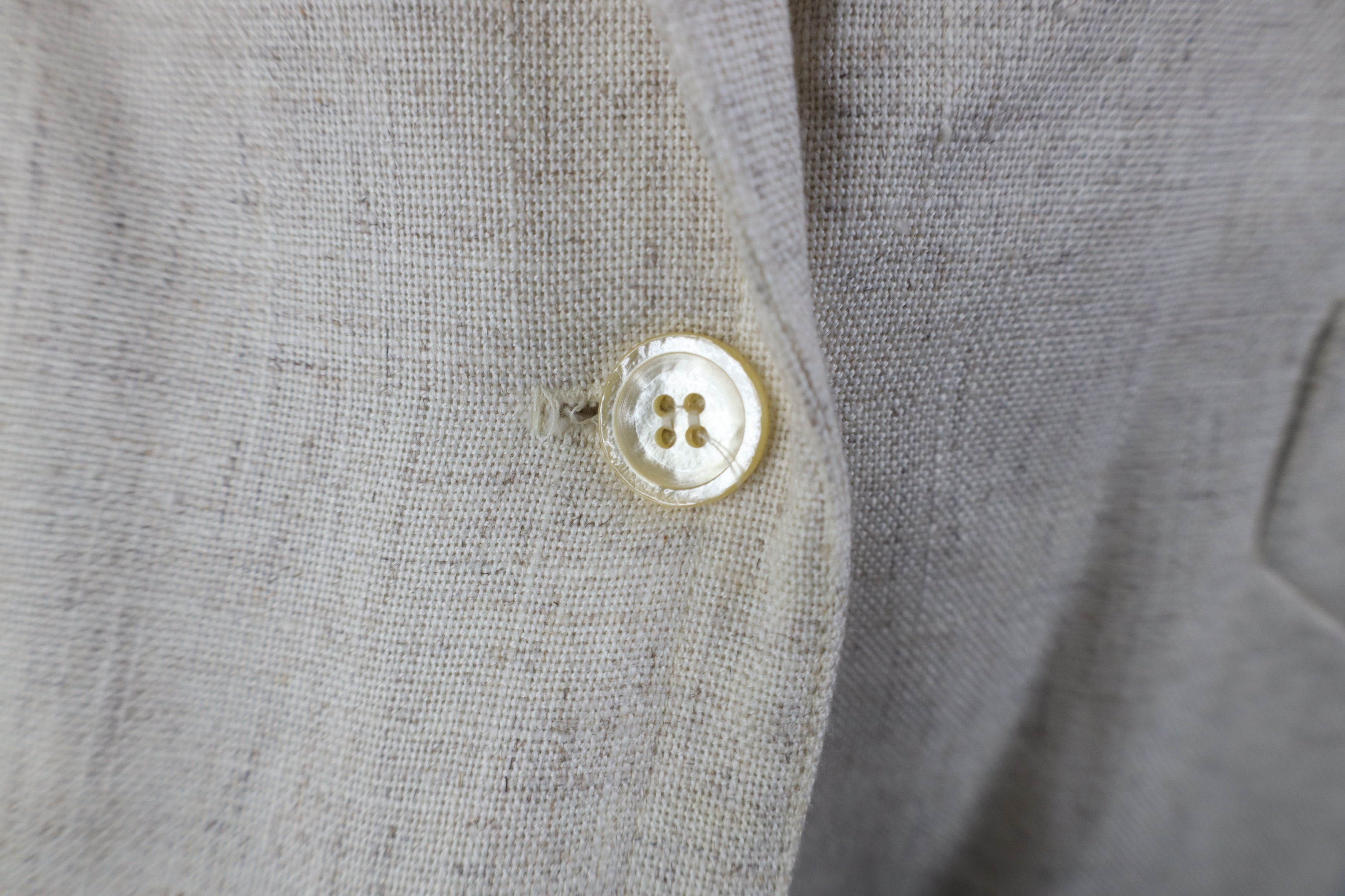 Vintage Vintage 60s Streetwear Flax Linen Blazer Jacket USA Size XXL / US 16-18 / IT 52-54 - 4 Thumbnail