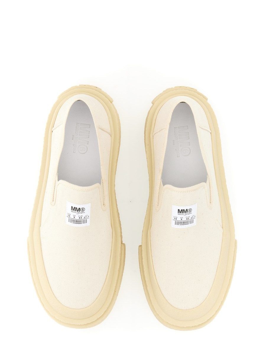 Maison Margiela !DS! SS23 Maison Margiela Logo Beige Slip Ons Size US 12 / EU 45 - 1 Thumbnail