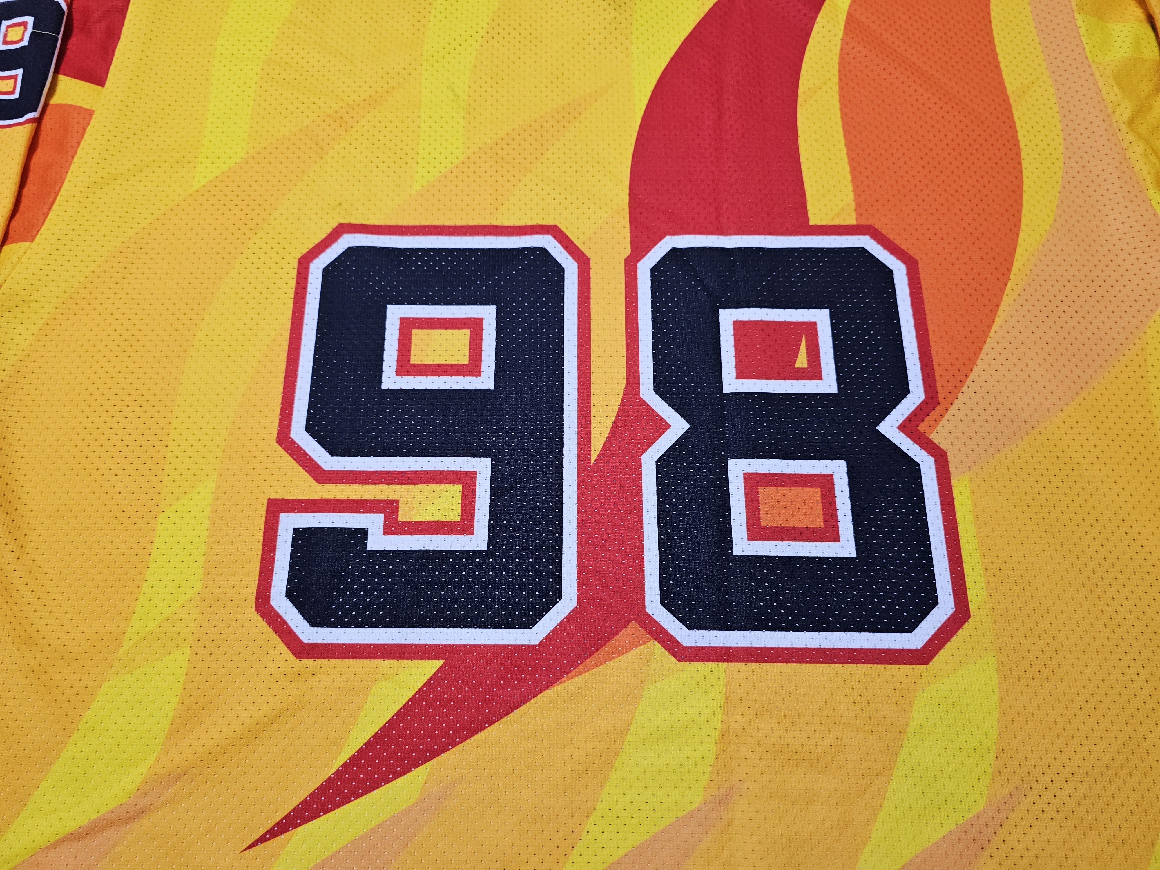 NHL BURNING WHEELS HOCKEY JERSEY BURNING WHEELS RACING Size US XXL / EU 58 / 5 - 6 Thumbnail