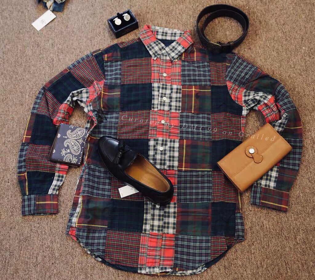 Ralph Lauren Ralph Lauren Classic Patchwork Shirt Size US M / EU 48-50 / 2 - 1 Thumbnail