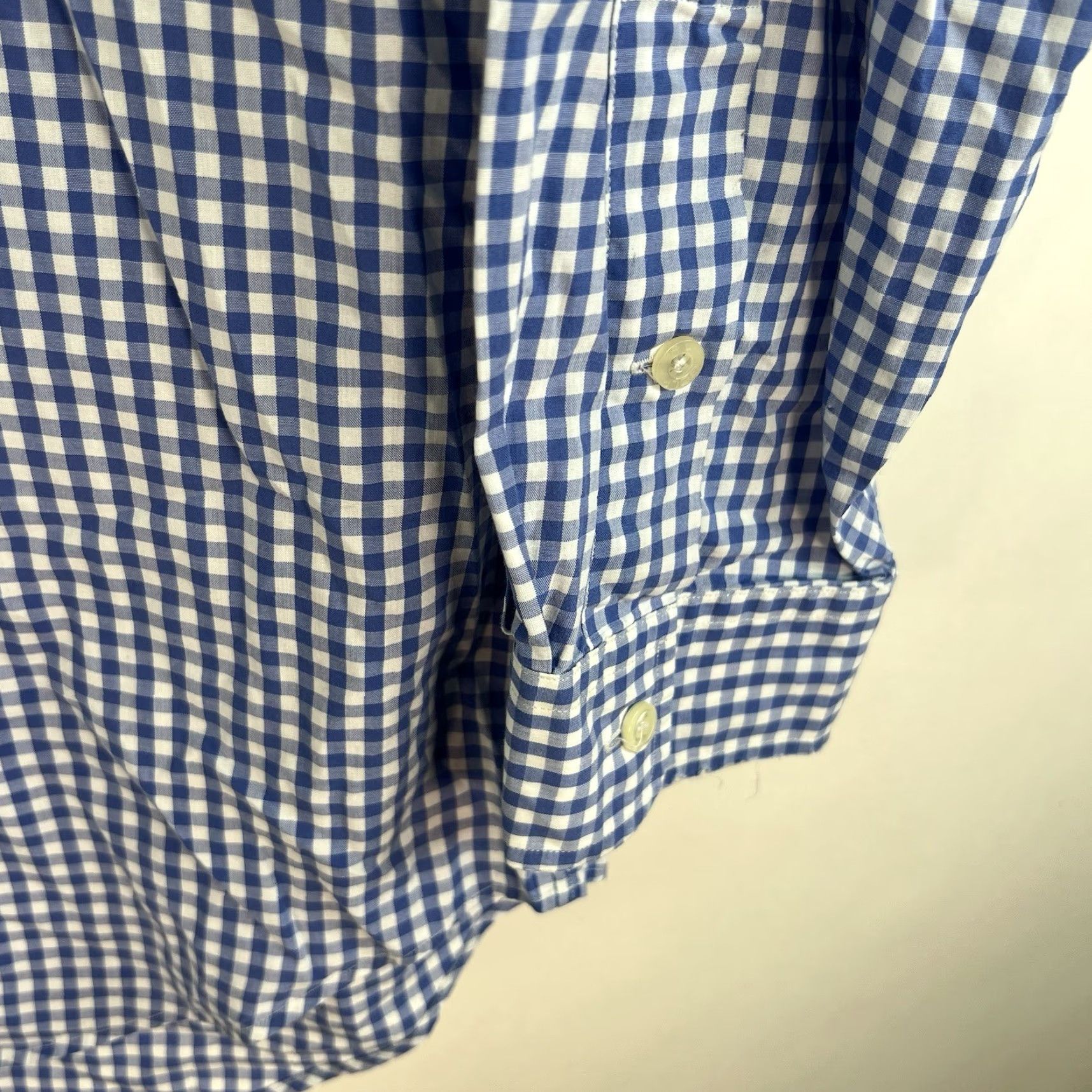 Ralph Lauren Ralph Lauren Golf Shirt Mens XL Blue Gingham Check Button-Down Tilden Size US XL / EU 56 / 4 - 6 Thumbnail