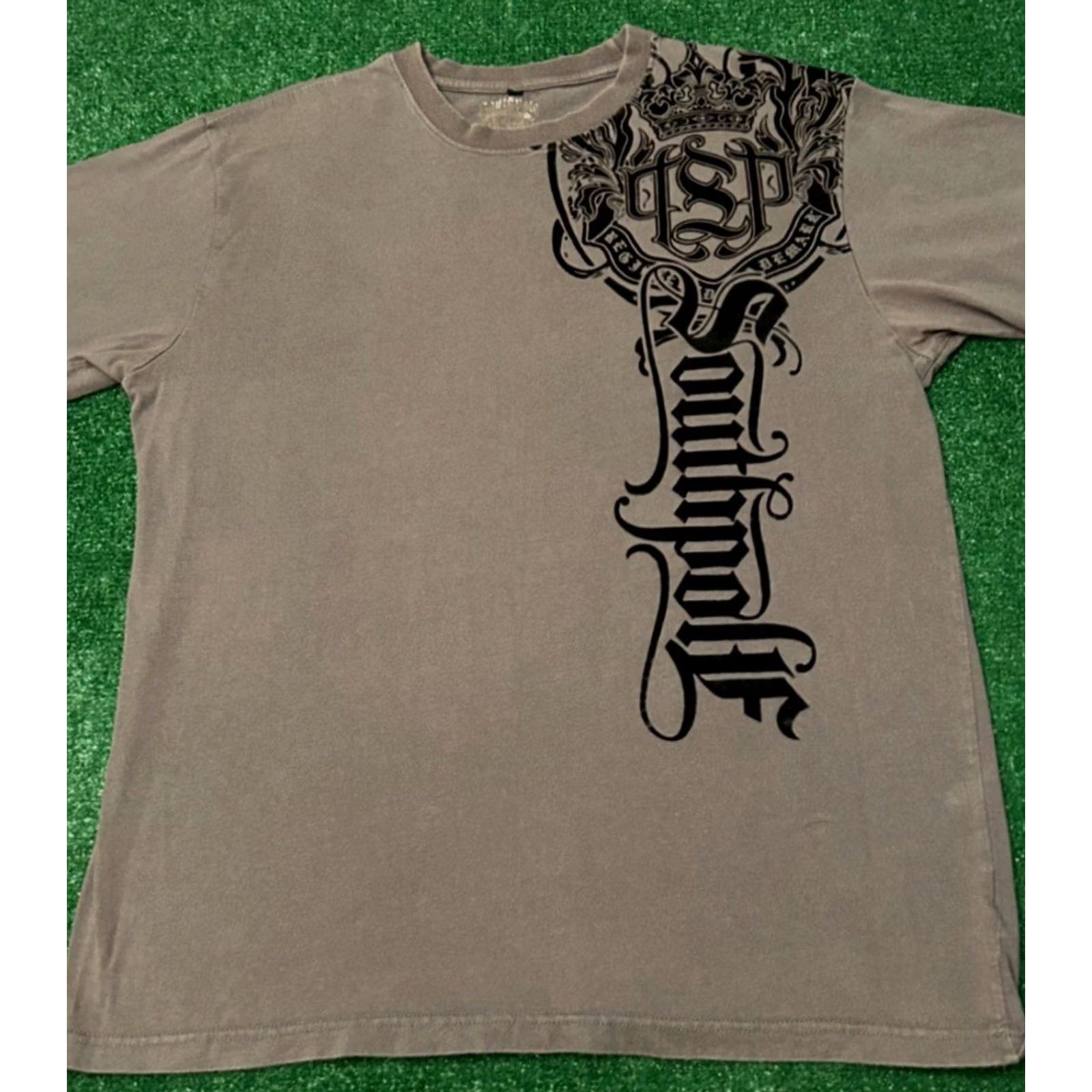 Southpole VINTAGE Southpole Logo Shirt Mens Size L Gray Short Sleeve 90s Y2K Grunge Punk Rock Hip Hop 2000s Size US L / EU 52-54 / 3 - 3 Thumbnail