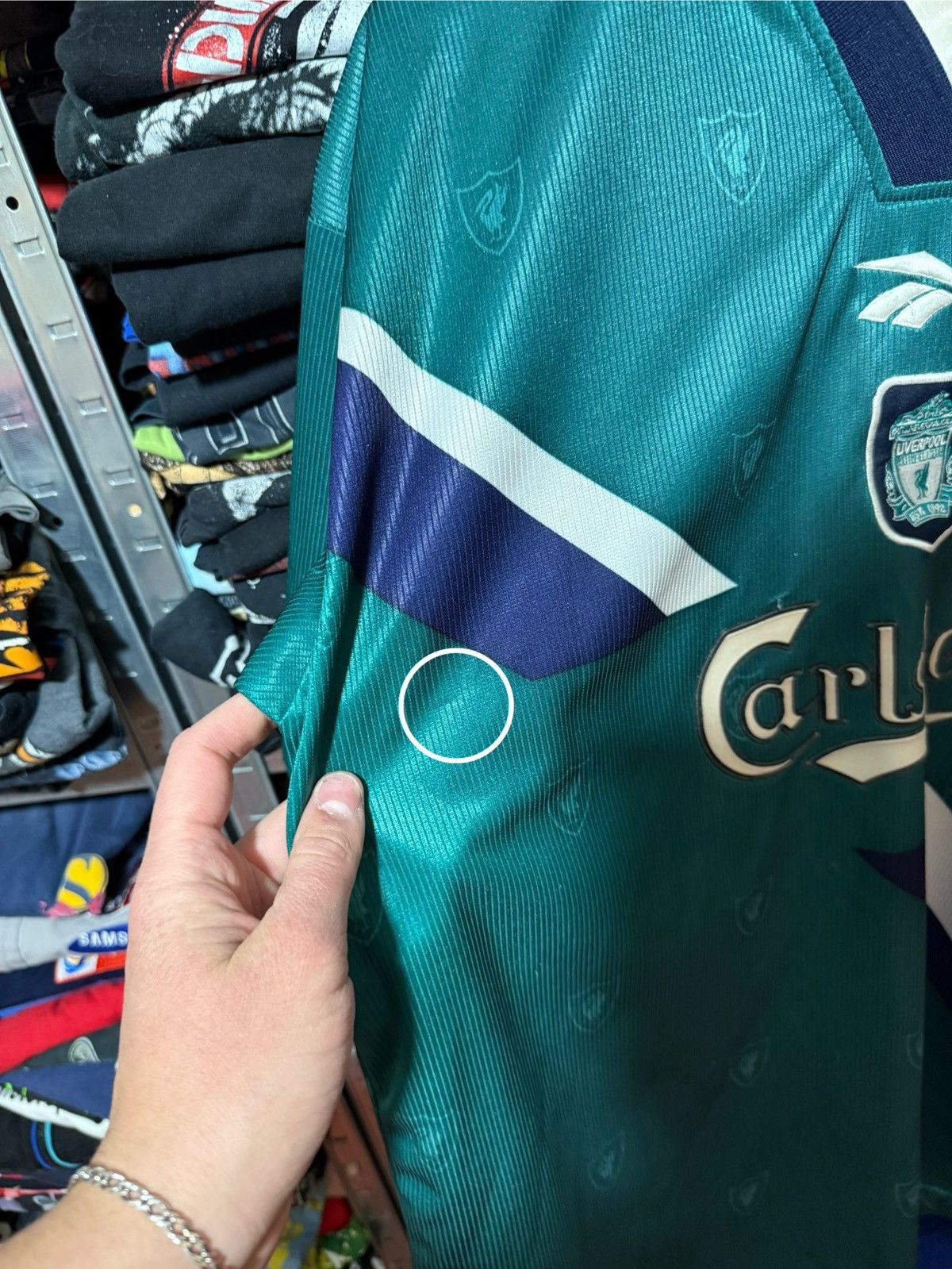 Reebok Reebok Liverpool 1999 2000 2001 Away Soccer Jersey BOOTLEG Size US XL / EU 56 / 4 - 6 Thumbnail