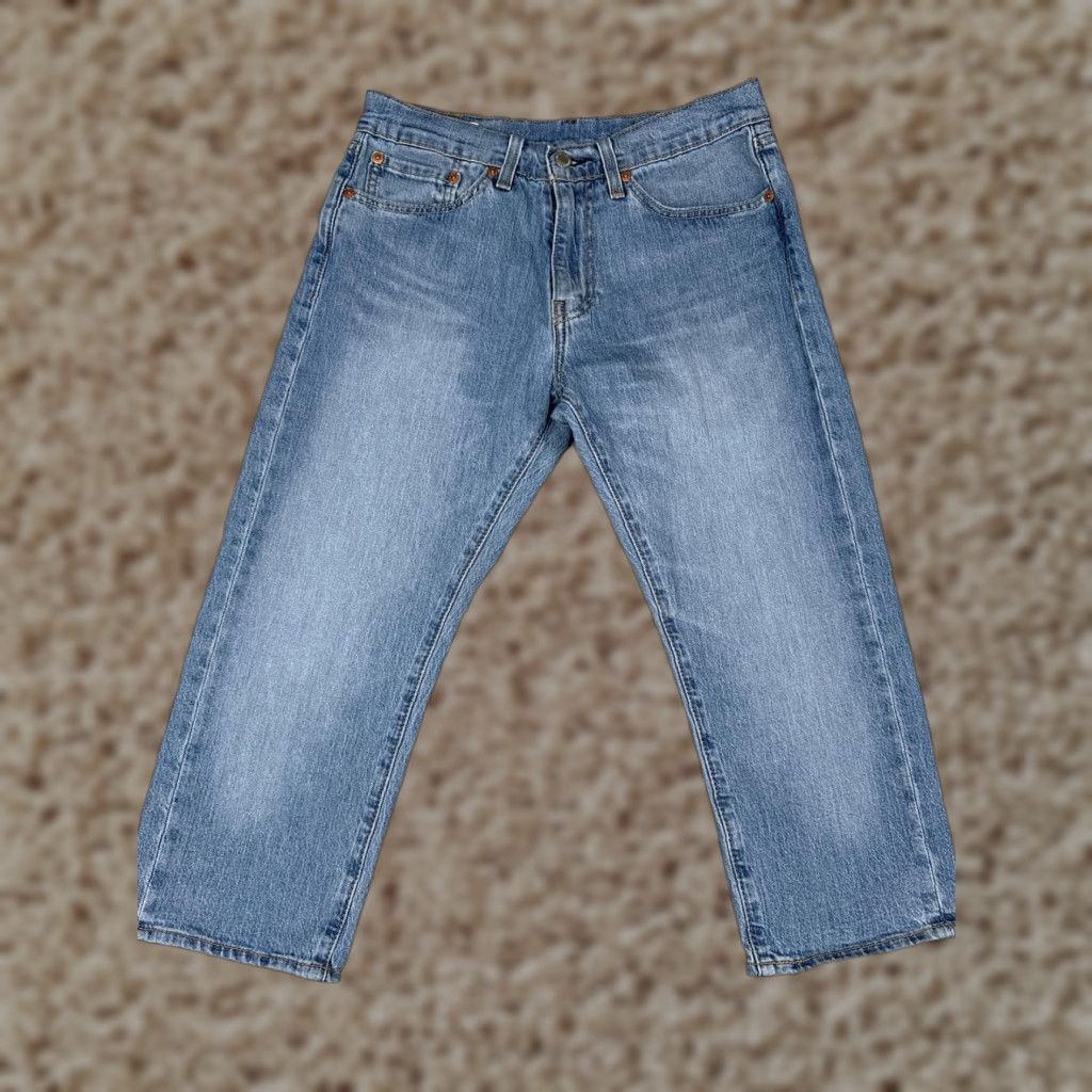 Levi's VINTAGE Levis 505 Jeans Womens 28 Blue Light Wash Denim Regular Fit Straight Casual Pants Size 28" / US 6 / IT 42 - 1 Thumbnail