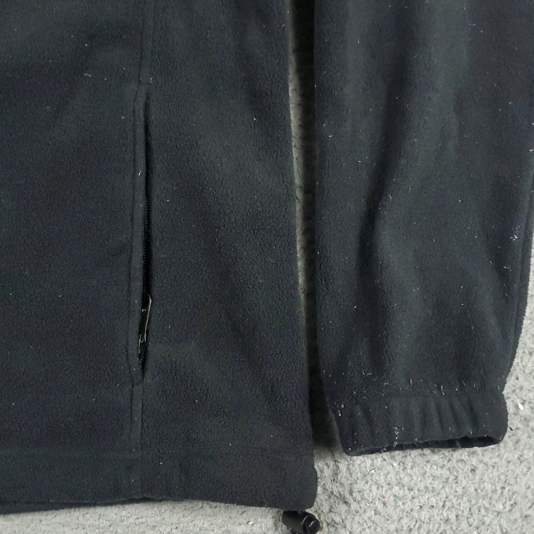 Vintage Columbia Jacket Womens Large Black Fleece Full Zip Up Sweater Sweatshirt Size L / US 10 / IT 46 - 4 Thumbnail