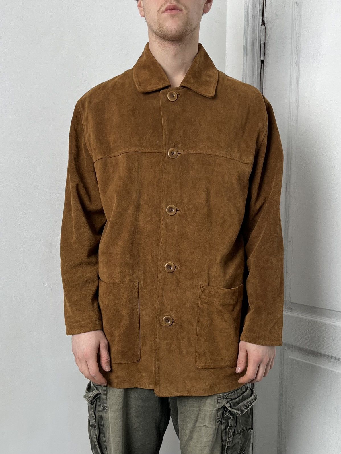 Timberland × Vintage Timberland vintage leather jacket/coat Size US M / EU 48-50 / 2 - 1 Thumbnail