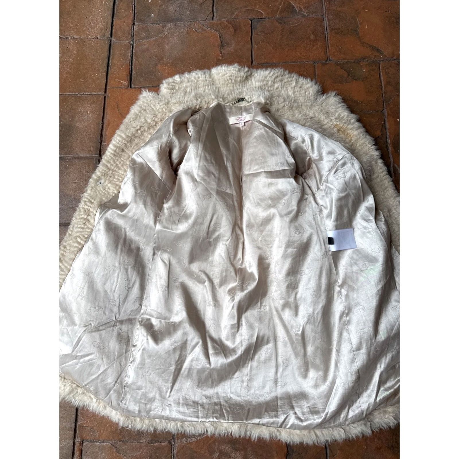 Vintage VINTAGE Eliza J Faux Fur Blazer Coat Outerwear Women’s S Beige Fur Trim Long Coat Size S Regular Women's Coat 90s Theme Mens Womens Size S / US 4 / IT 40 - 4 Thumbnail