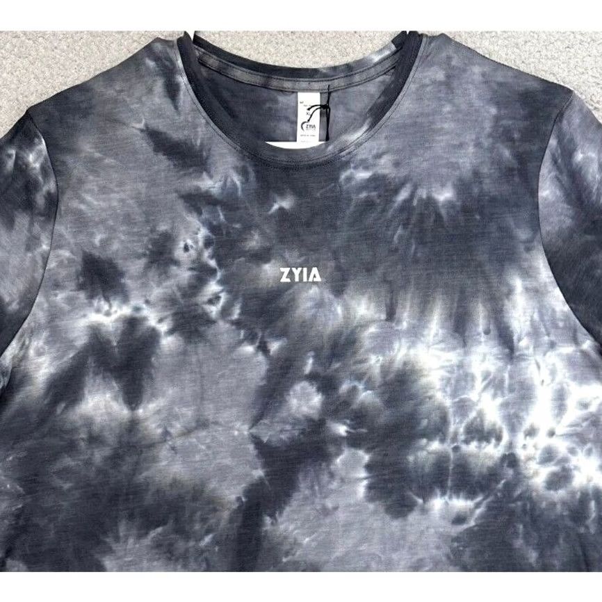 Vintage Zyia Active Mens XL Tie-Dye Crewneck Sweatshirt Pullover Long Sleeve Grey New with Tags Size US XL / EU 56 / 4 - 7 Thumbnail