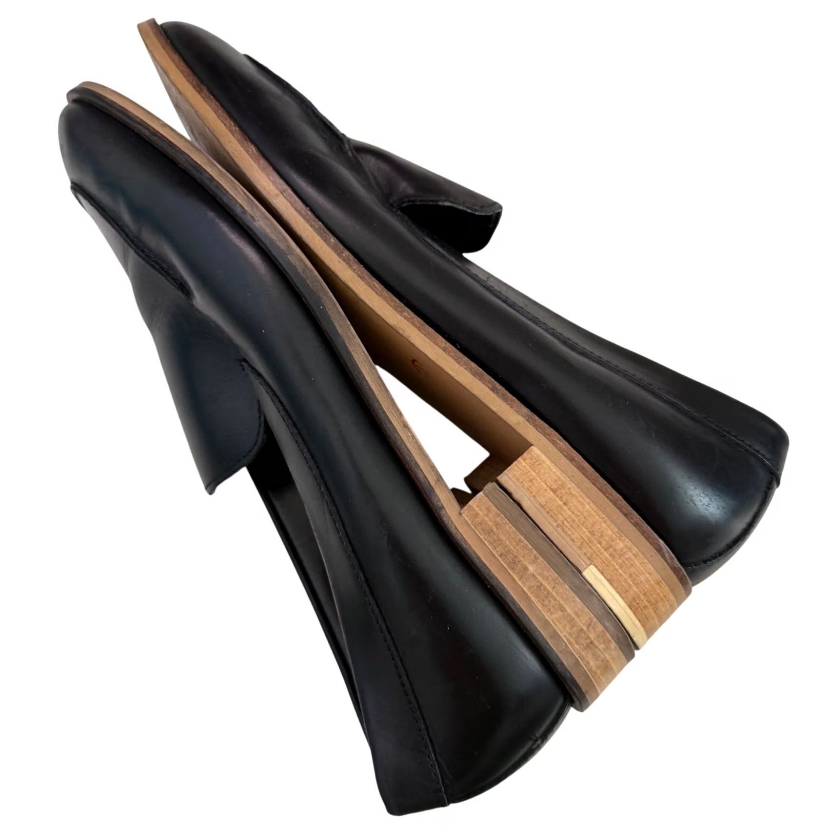 Everlane Everlane Black Leather Pointed-Toe Loafers | Women’s, 7.5, Office/Casual, Minimalist, Pre-Owned Size US 8 / IT 38 - 4 Thumbnail
