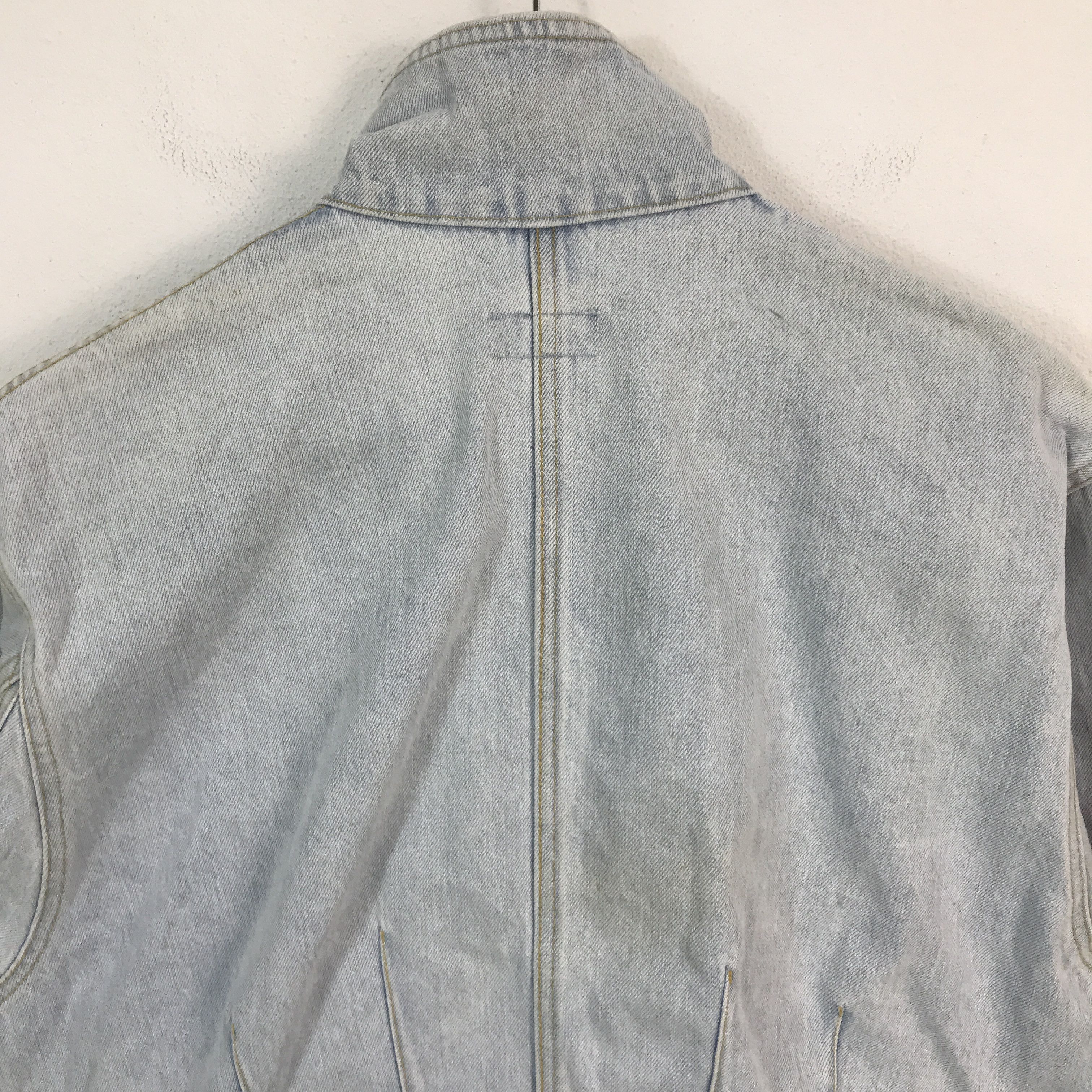 Japanese Brand Vtg paninaro Japan denim cropped design jacket Size US L / EU 52-54 / 3 - 4 Thumbnail