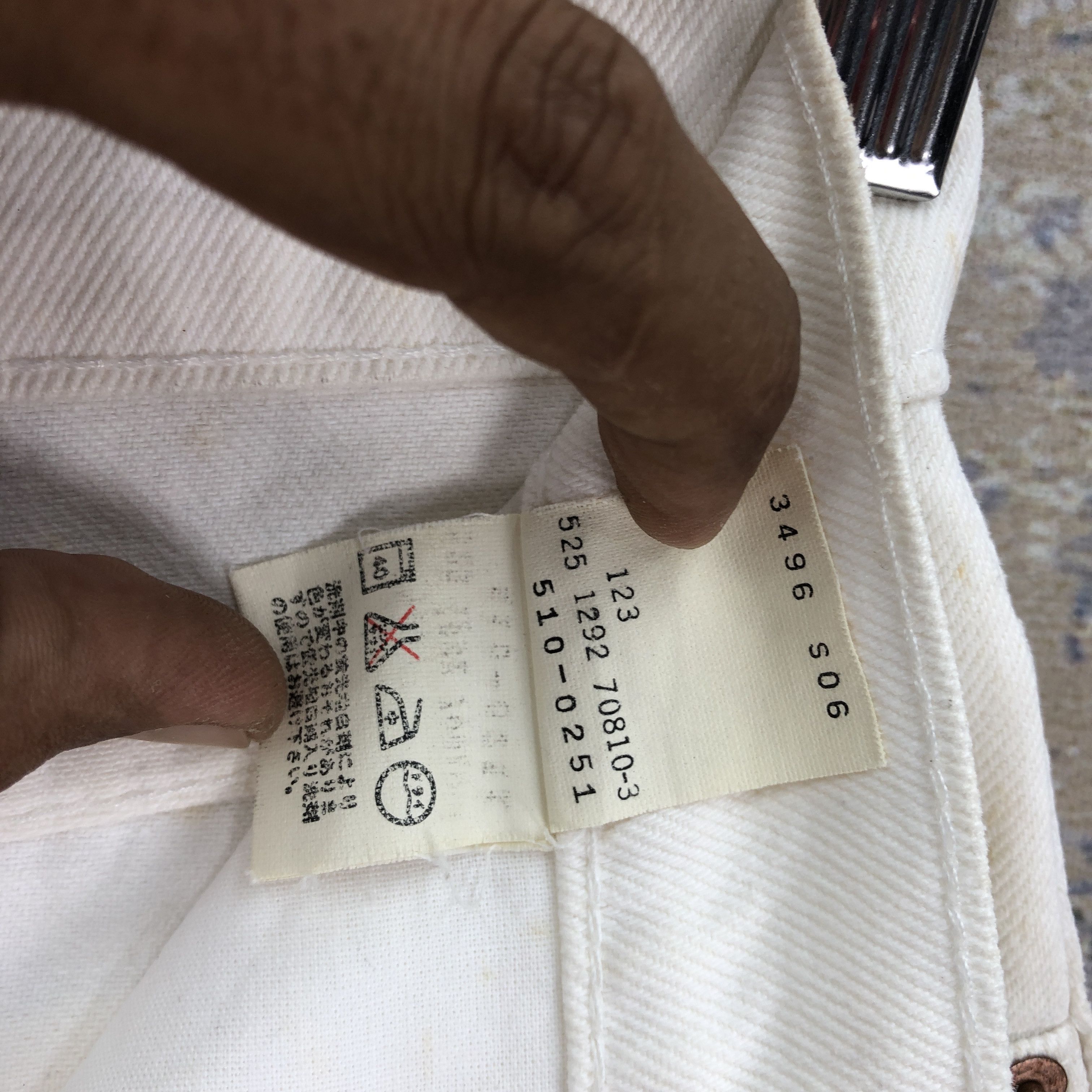 Levi's Vintage 90's Levis Off White Jeans Levi's 510 Denim Size 26" / US 2 / IT 38 - 7 Thumbnail