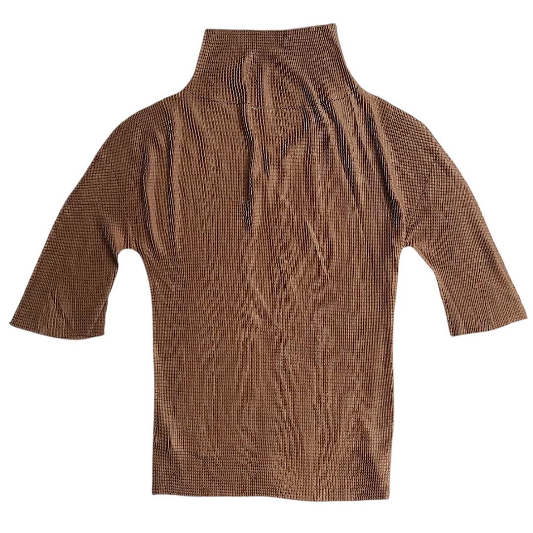 Pleats Please Issey Miyake Issey Miyake Me - A.poc Inside Mock Neck Cardigan Size ONE SIZE - 4 Thumbnail