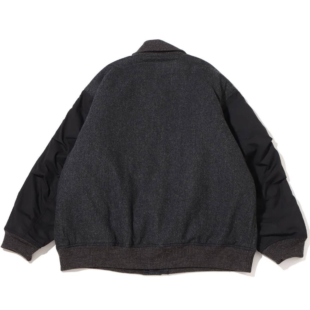 Nanamica × The North Face Purple Label Herringbone Tweed Varsity Jacket Beige Size US XL / EU 56 / 4 - 2 Thumbnail