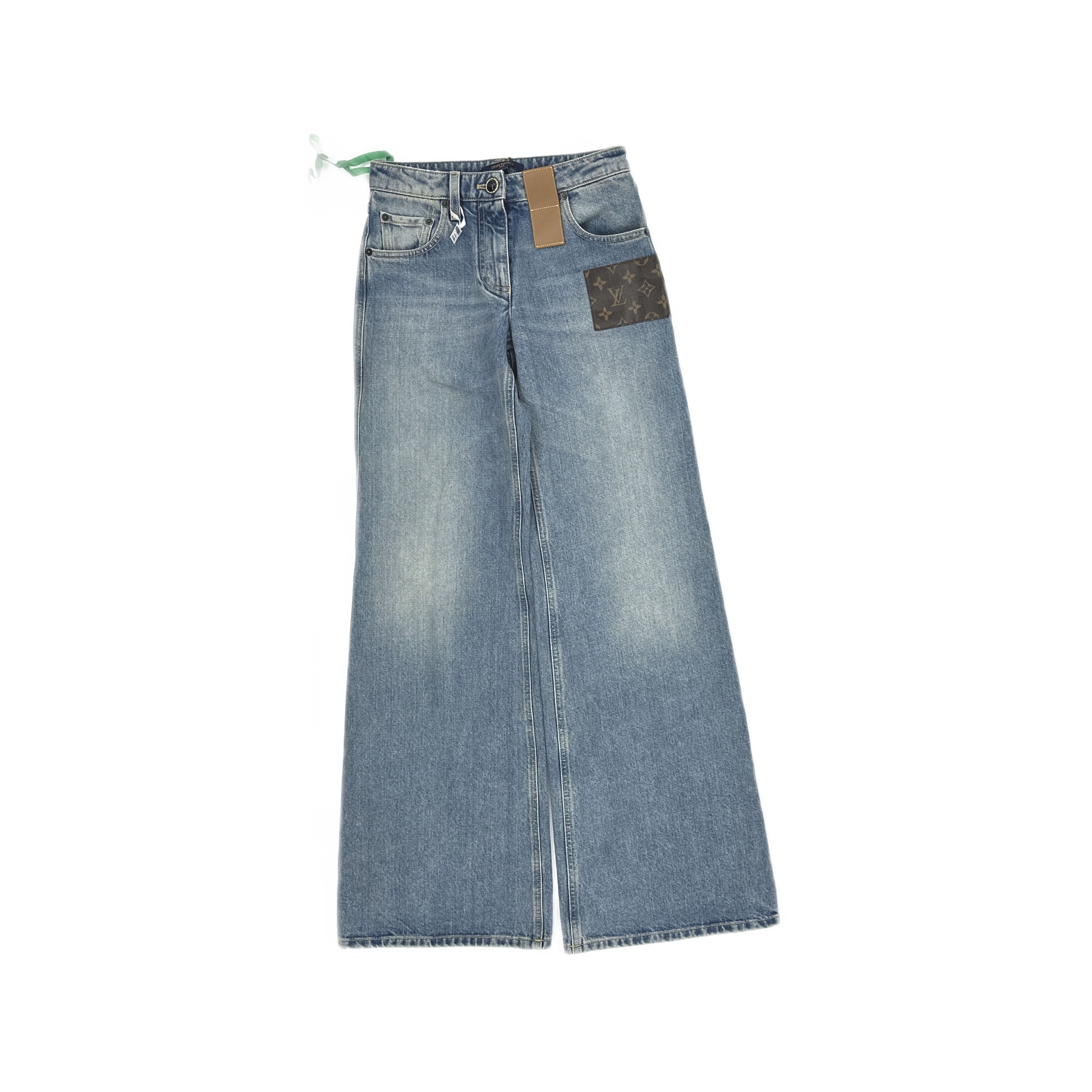 Louis Vuitton Louis Vuitton Monogram Patch Flare Jeans 32 Size 24" / US 00 / IT 34 - 1 Thumbnail