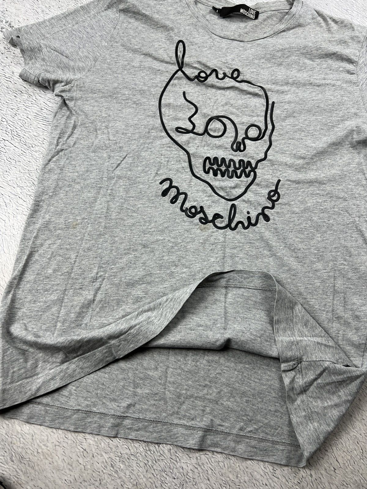 Designer × Moschino Love Moschino skull t shirt vintage Size US L / EU 52-54 / 3 - 8 Thumbnail