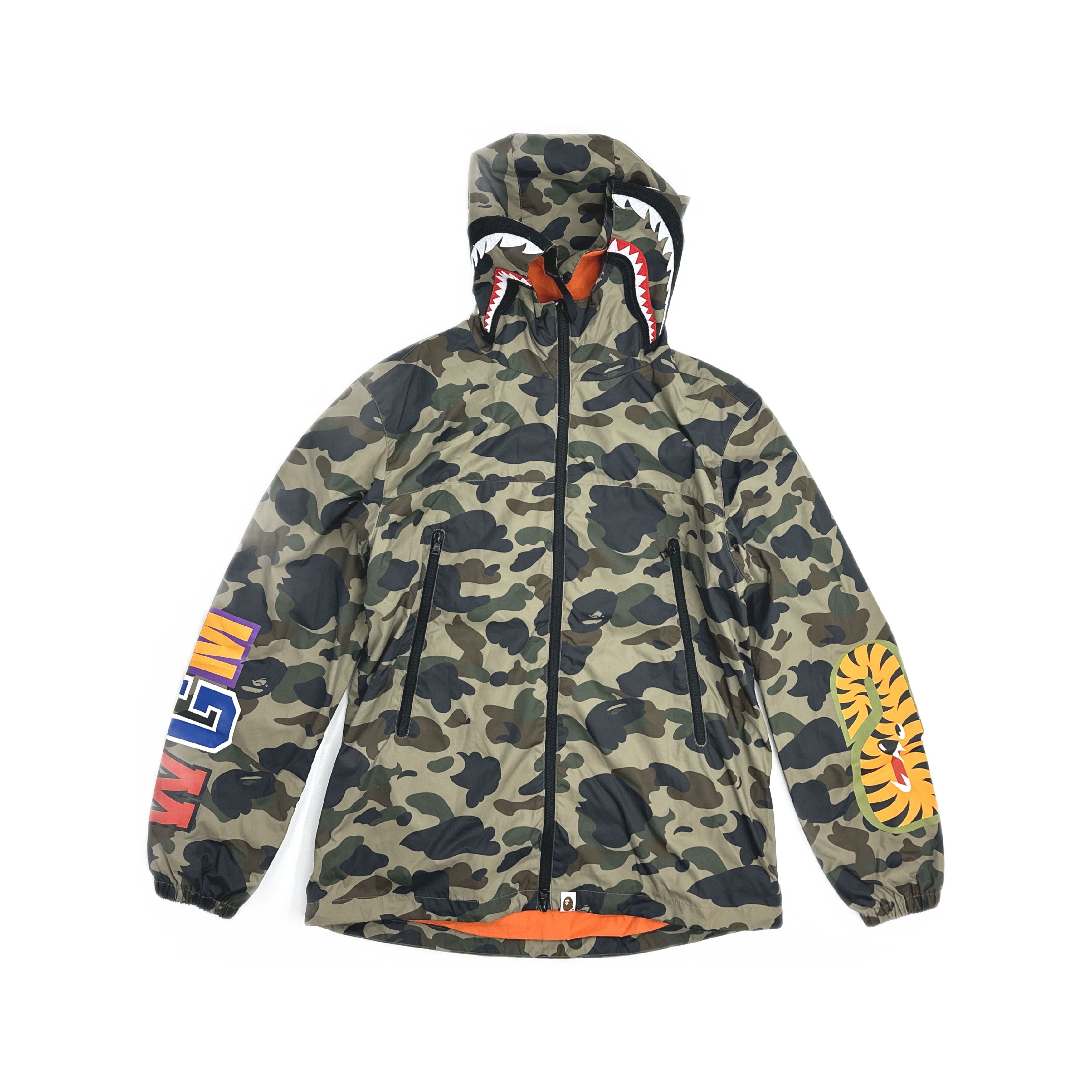 Bape × Coach Bape x Coach Shark Full Zip White Multi Color Hoodie