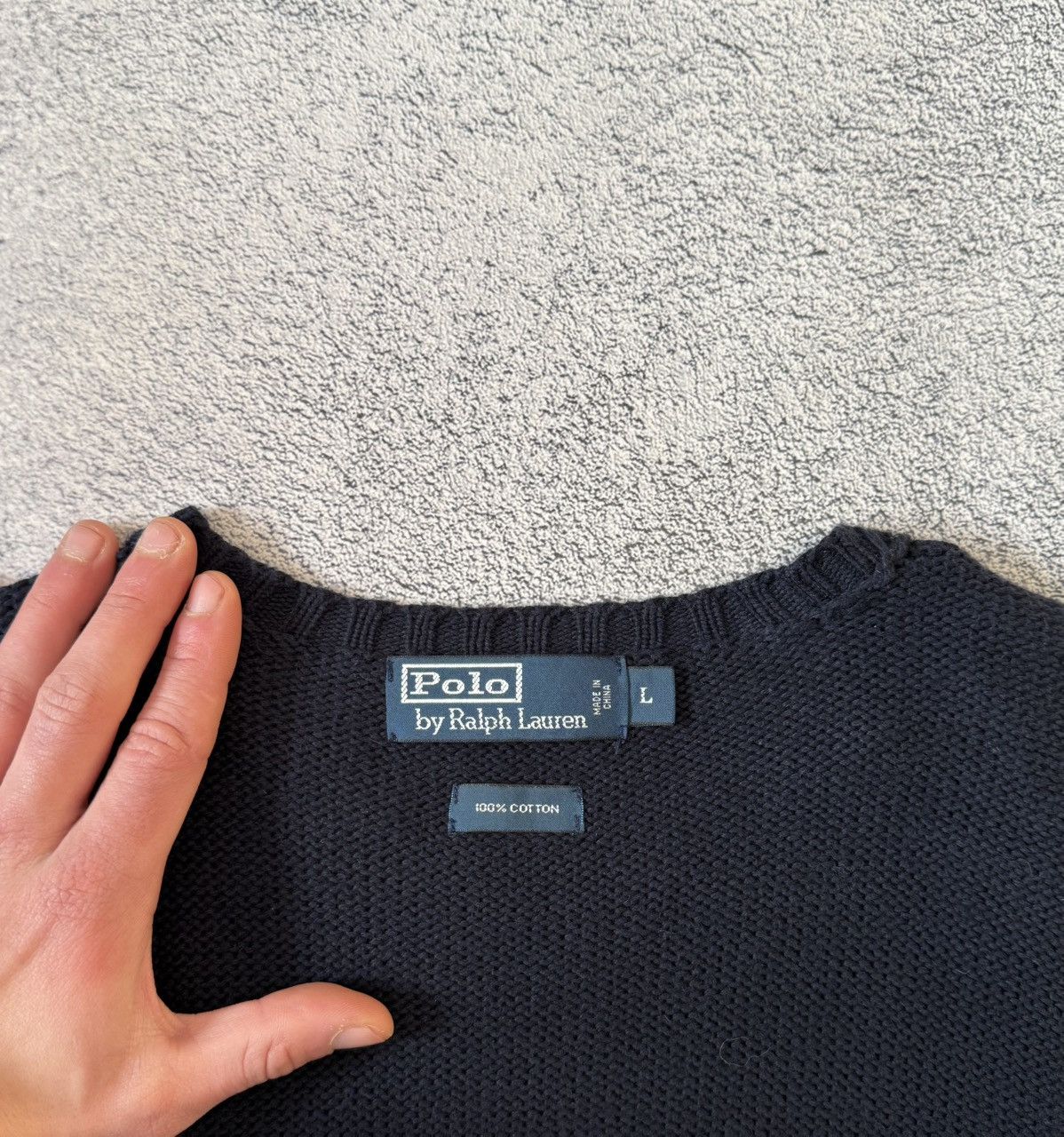 Polo Ralph Lauren Vintage Polo Ralph Lauren Sweater Navy Knit L Relaxed Size US L / EU 52-54 / 3 - 9 Thumbnail