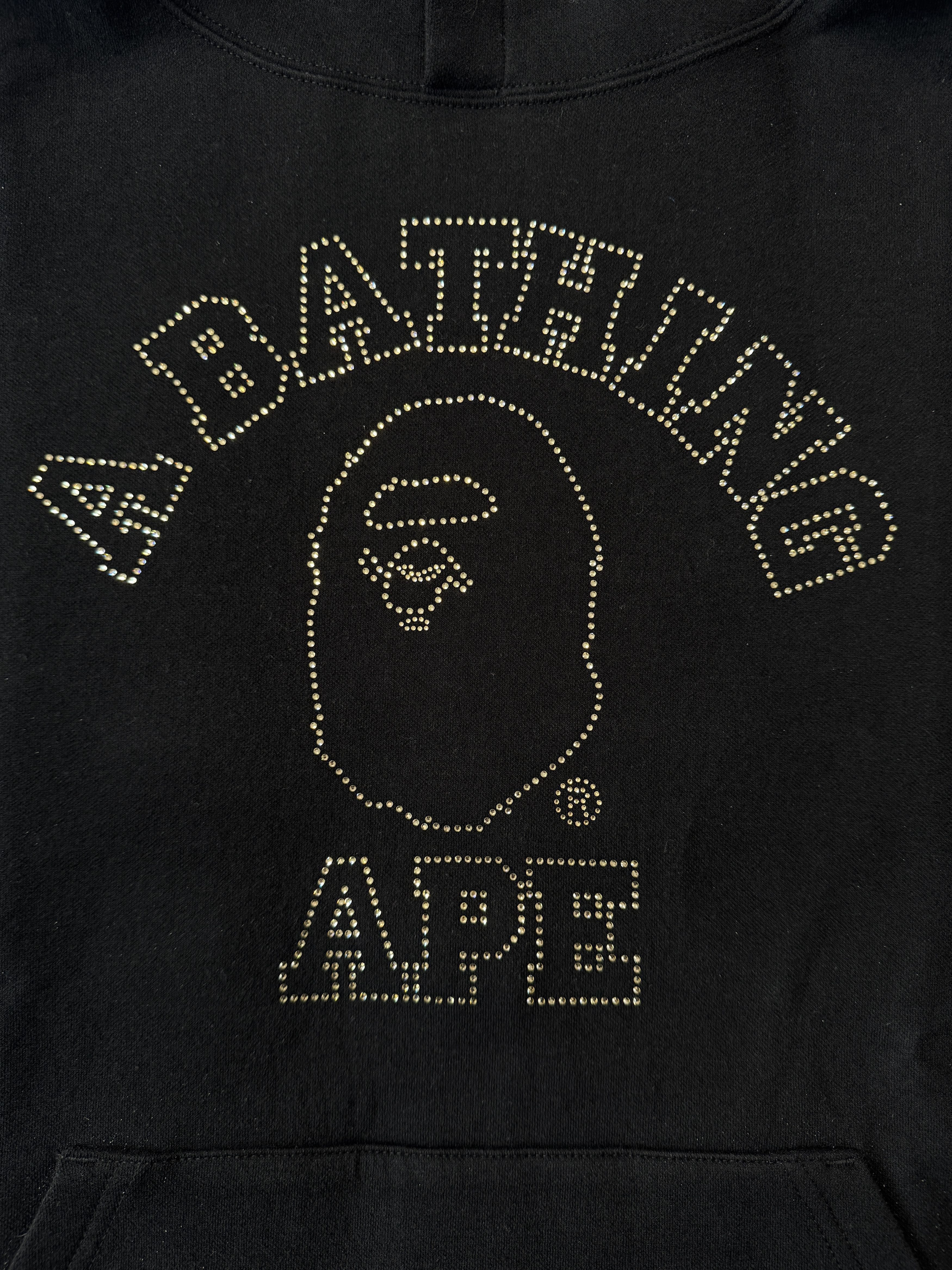 Bape × Swarovski BAPE X SWAROVSKI COLLEGE PULLOVER HOODIE Size US L / EU 52-54 / 3 - 3 Thumbnail