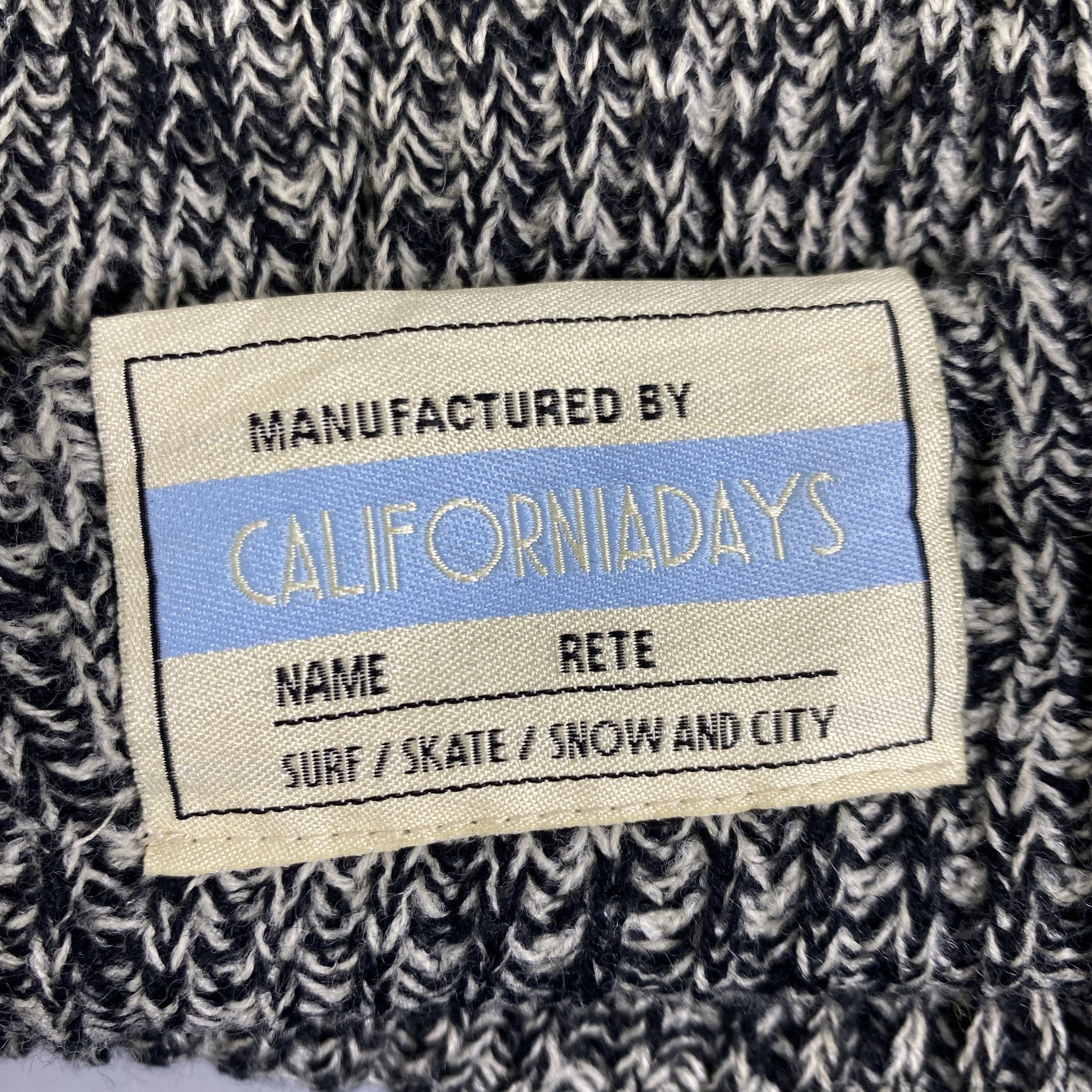 Japanese Brand Californiadays Knit Beanie Hats -BN897 Size ONE SIZE - 7 Thumbnail