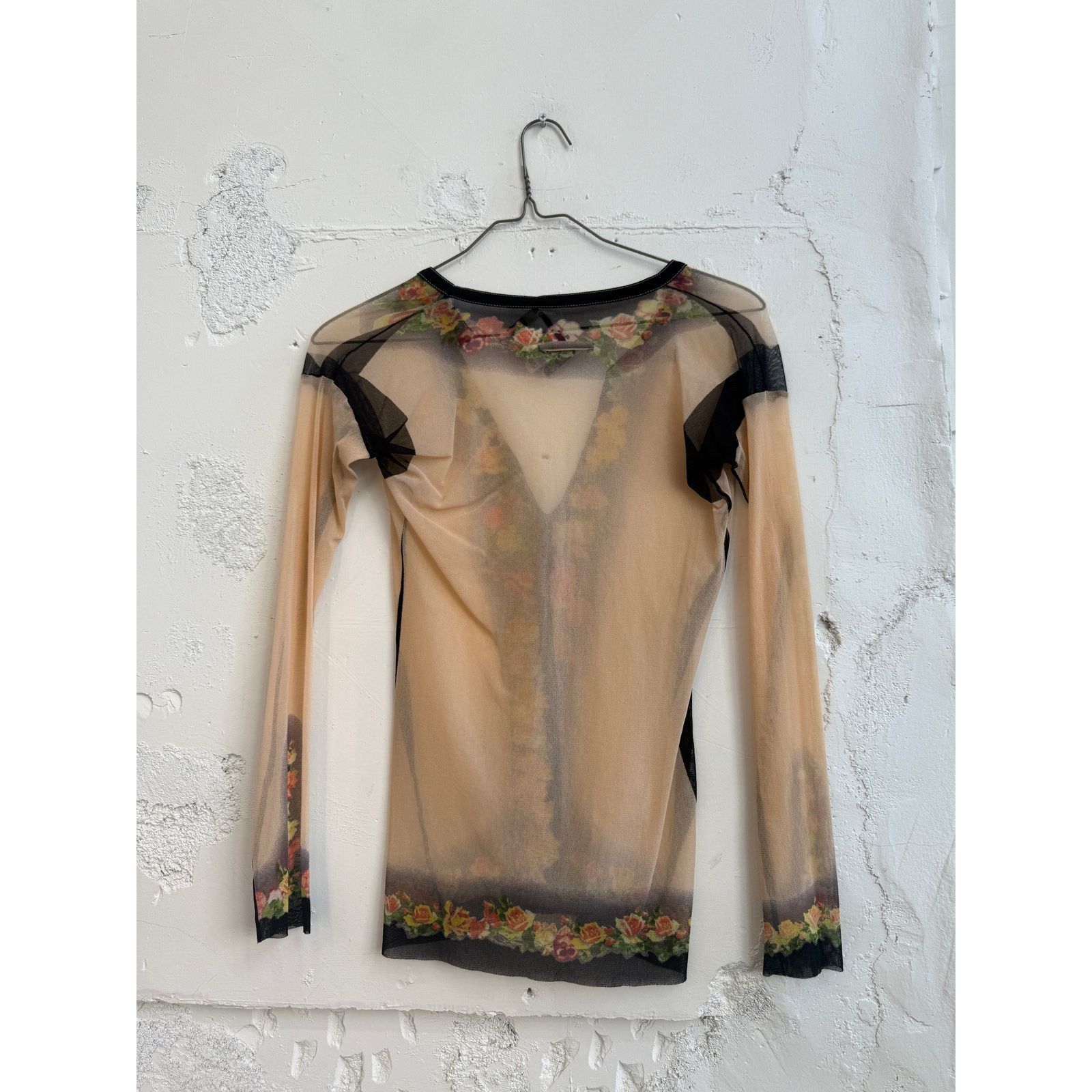Jean Paul Gaultier Vintage Jean Paul Gaultier Sheer Floral Blouse Size L / US 10 / IT 46 - 2 Thumbnail