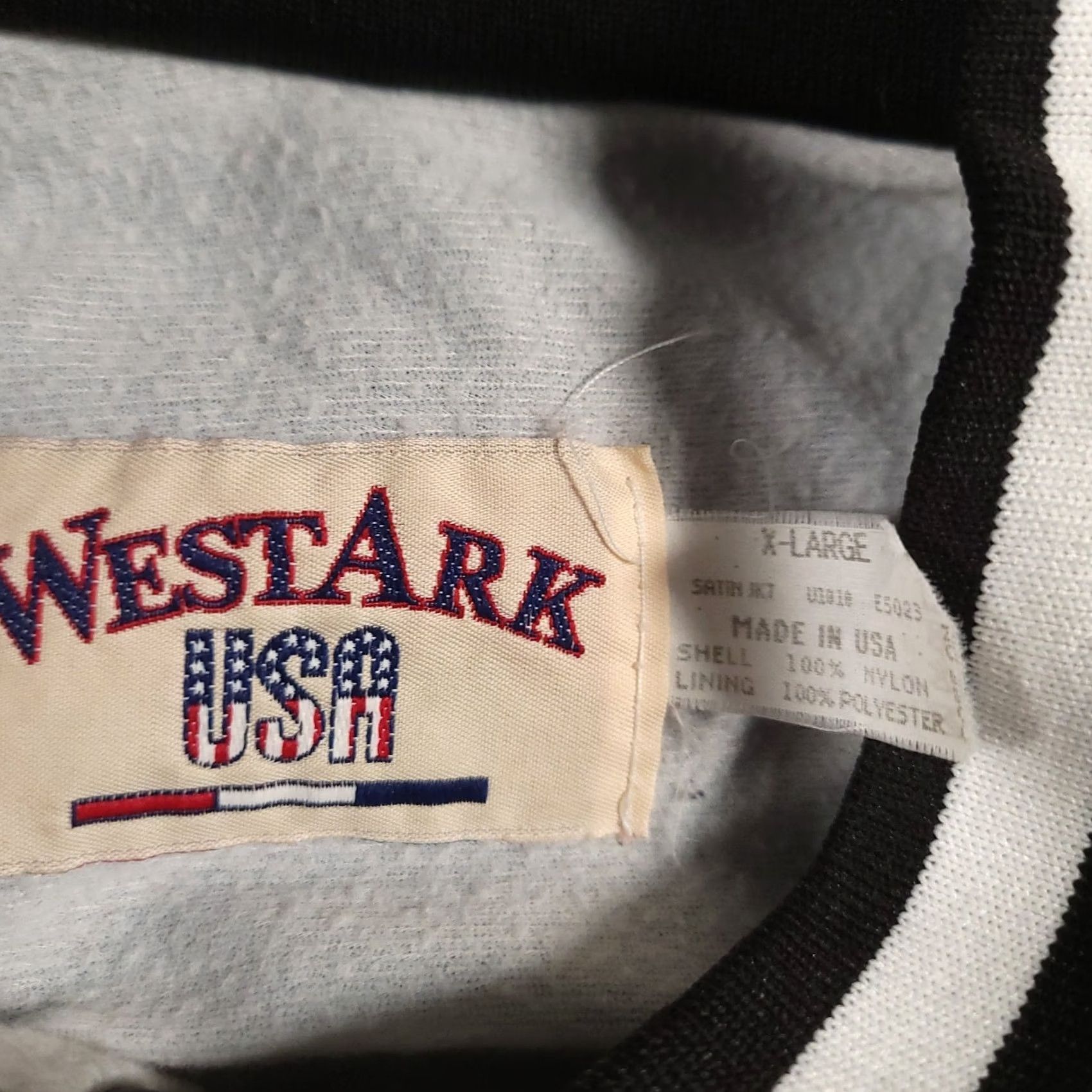 Vintage VINTAGE West Ark Jacket Mens XL Nylon Satin Bomber Snap Front Lined Made In USA Size US XL / EU 56 / 4 - 8 Thumbnail