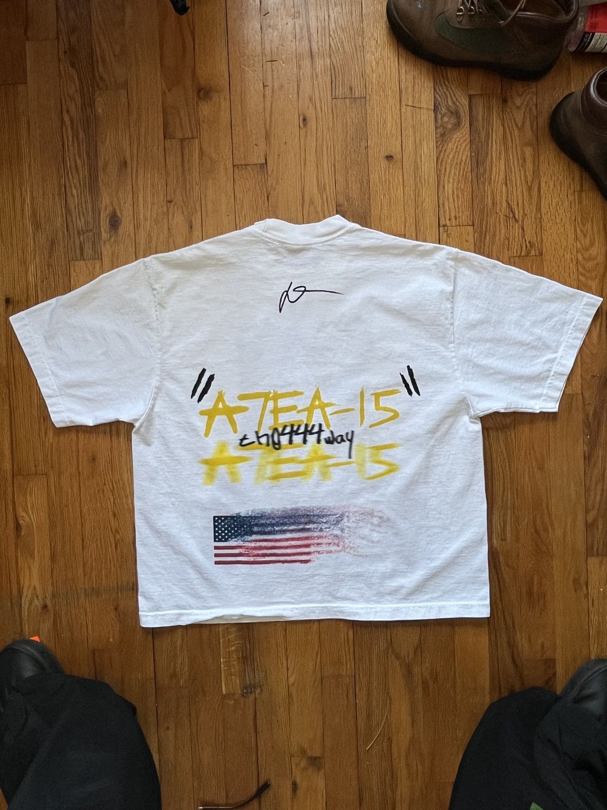 Vintage A7EA-15 Bulletproof Oversized Cropped “THE444WAY” Tee Size US S / EU 44-46 / 1 - 4 Thumbnail