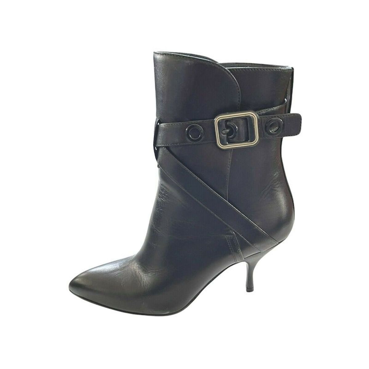 Bottega Veneta Bottega Veneta 533047 Women's Black Leather Ankle boots US 7 Size US 7 / IT 37 - 9 Thumbnail