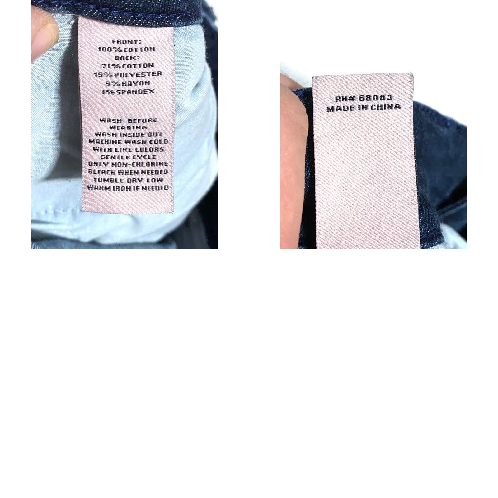 Juicy Couture Juicy Couture Jeans Womens 6 Blue Stretch Studded Rhinestones Distressed Ripped Size 28" / US 6 / IT 42 - 8 Thumbnail