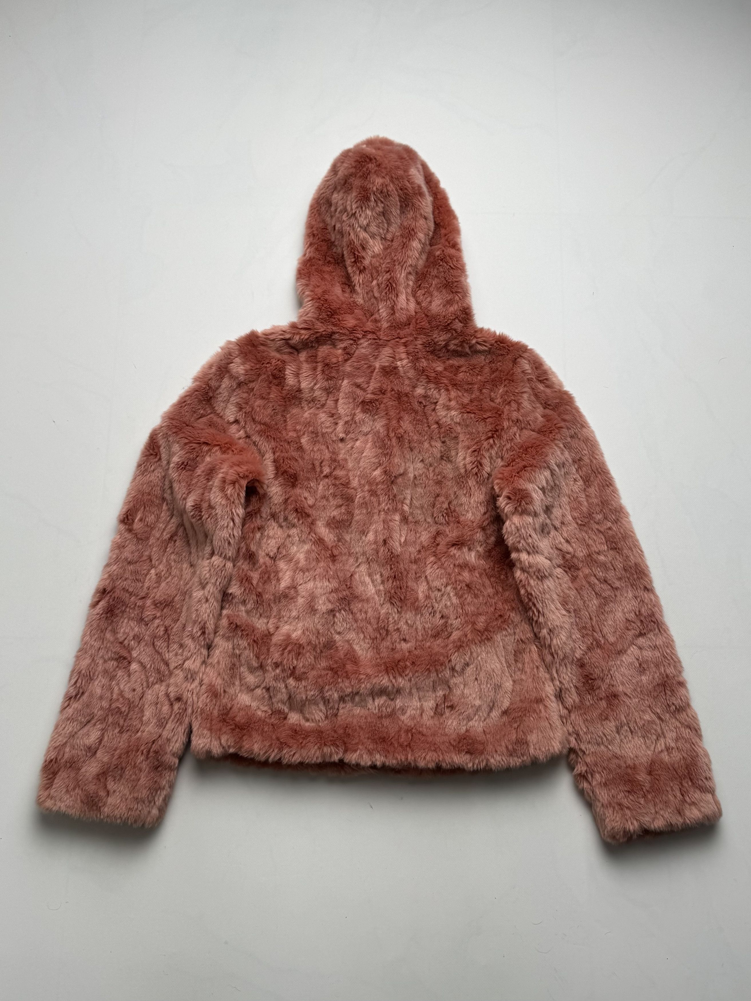 Vintage Vintage Faux Fur Jacket Hooded Zip Up Soft Teddy Coat Y2K E2 Size XS / US 0-2 / IT 36-38 - 7 Thumbnail