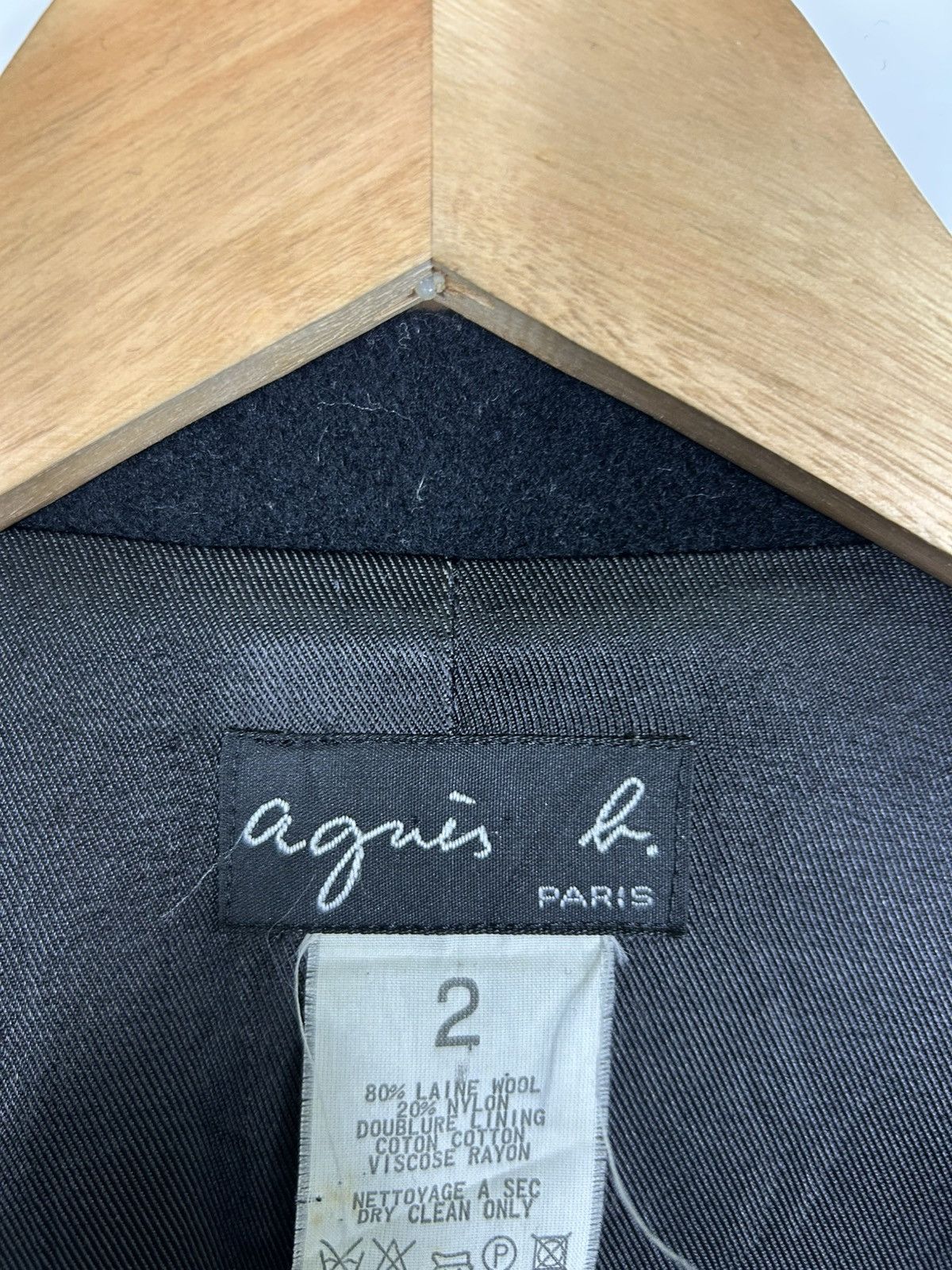 agnes b. ⚡️Vintage Agnes b. Wool Button Coat Jacket Size XS / US 0-2 / IT 36-38 - 10 Thumbnail