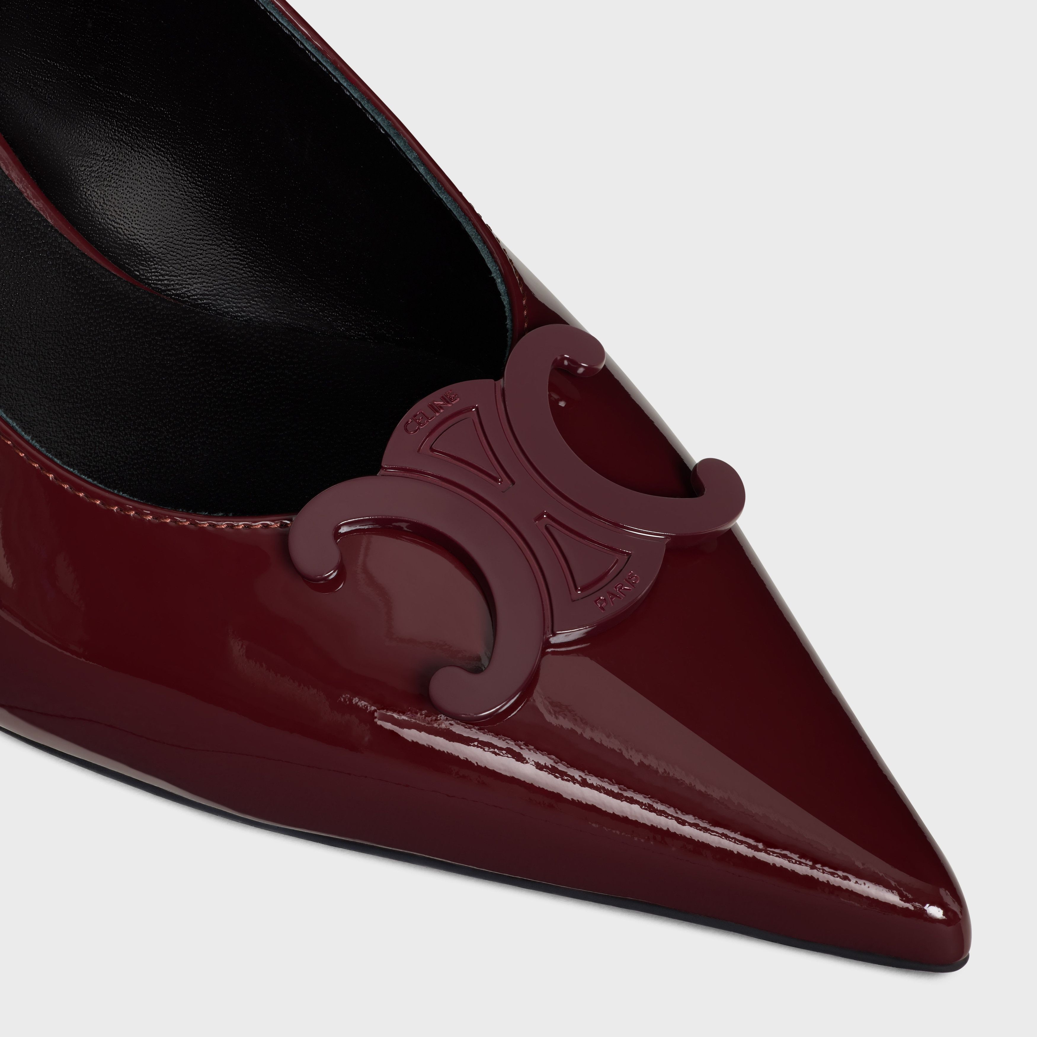 Celine o1bcso1str0925 356834582C Slingback Pumps in Burgundy Size US 8 / IT 38 - 4 Thumbnail
