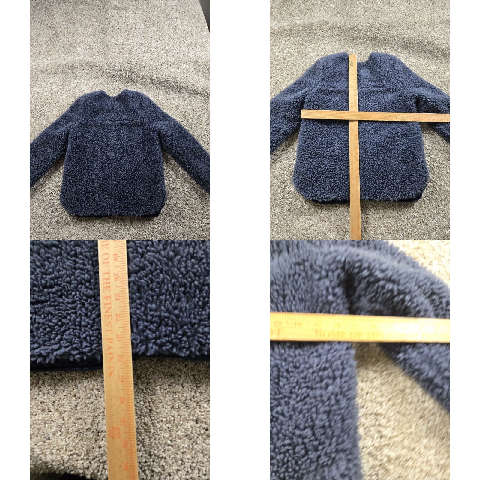 Madewell Madewell Jacket Womens XS Blue Faux Sherling Snap Front Long Sleeve Pockets Size XS / US 0-2 / IT 36-38 - 8 Thumbnail