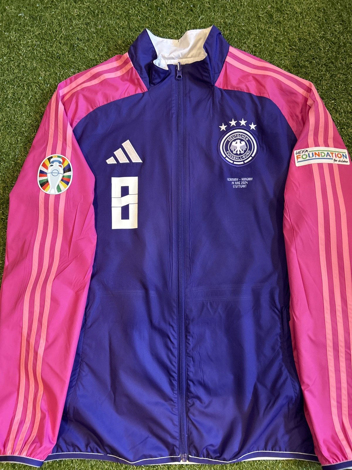 Adidas 24/25 Germany Pre-Match Jacket Size US L / EU 52-54 / 3 - 3 Thumbnail