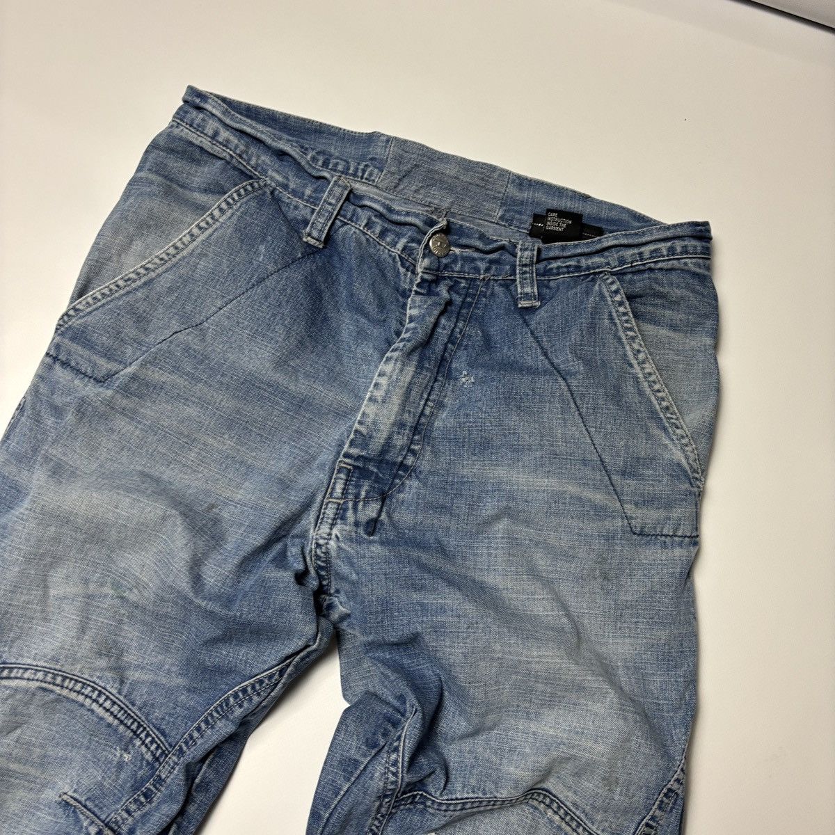 Diesel × If Six Was Nine × Japanese Brand DIESEL VINTAGE GRUNGE KNEE DISTRESSED JEANS Y2K AVANTGARDE Size US 27 - 6 Thumbnail