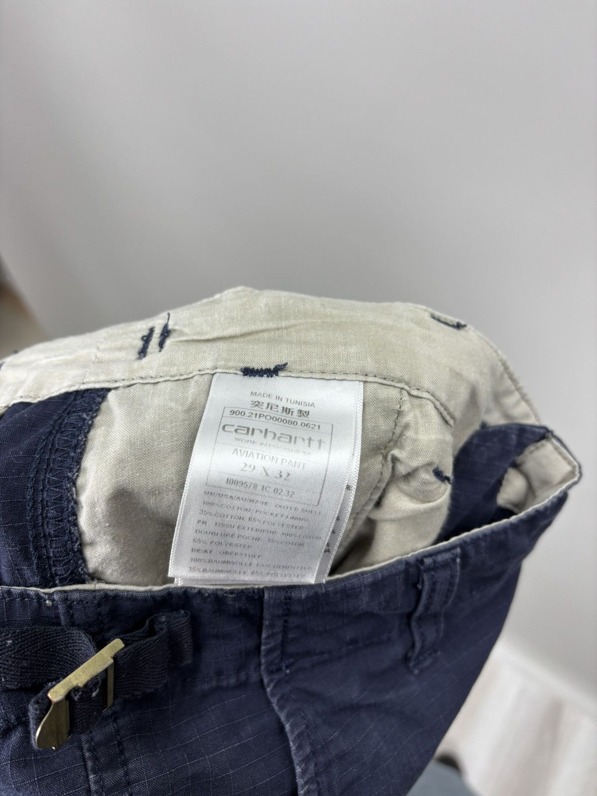 Carhartt Mens cargo pants Carhartt Aviation Size 29x32 Color Blue Size US 29 - 9 Thumbnail
