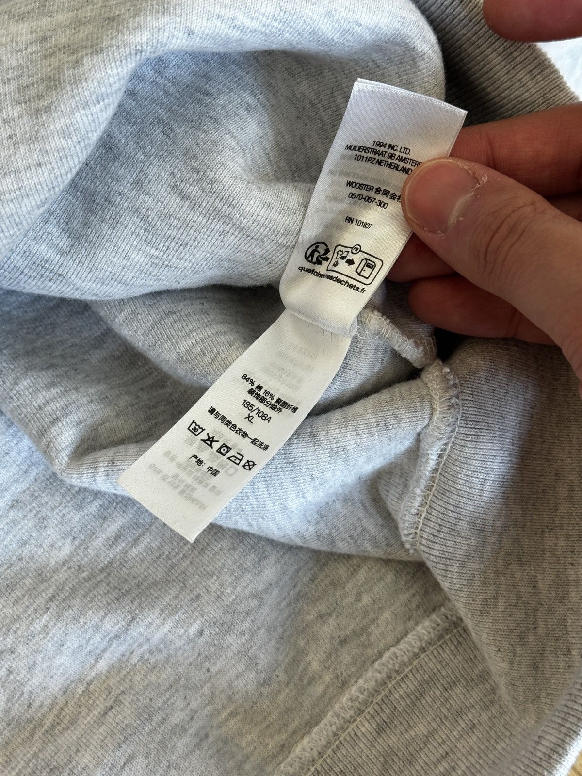 Supreme Supreme Plaid Arc Logo Crewneck Ash Grey XL Size US XL / EU 56 / 4 - 7 Thumbnail
